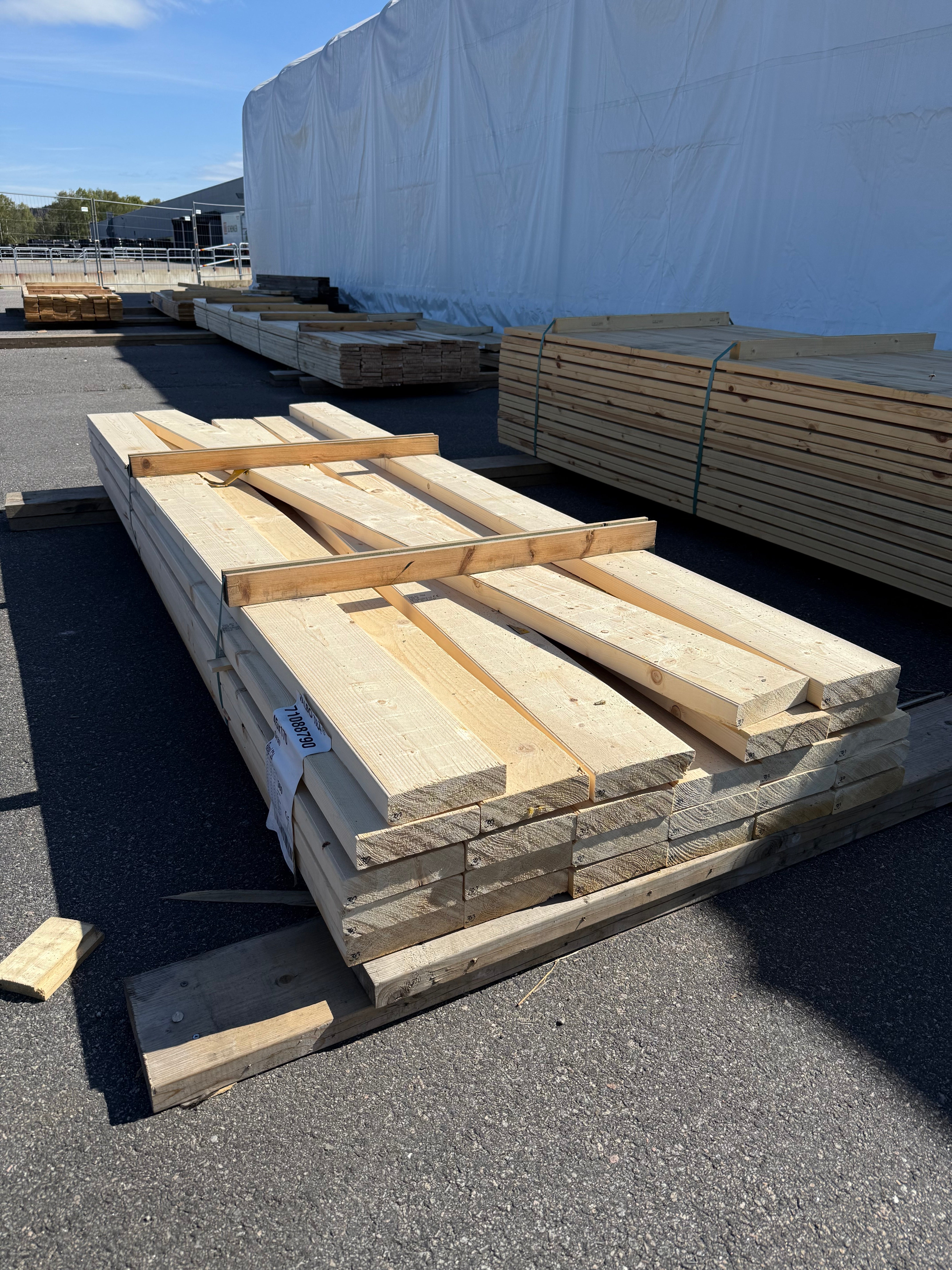 Paket Reglar 45x170mm 3.0m C24 Felhyvlade 26st