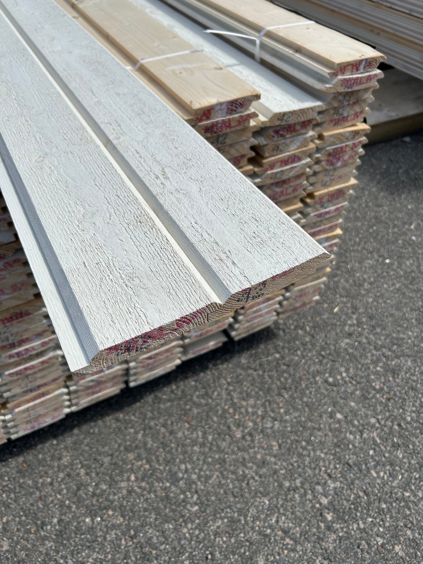 Paket Dubbelfas Halvspont 22x120mm 4,20m 224st Grundmålad