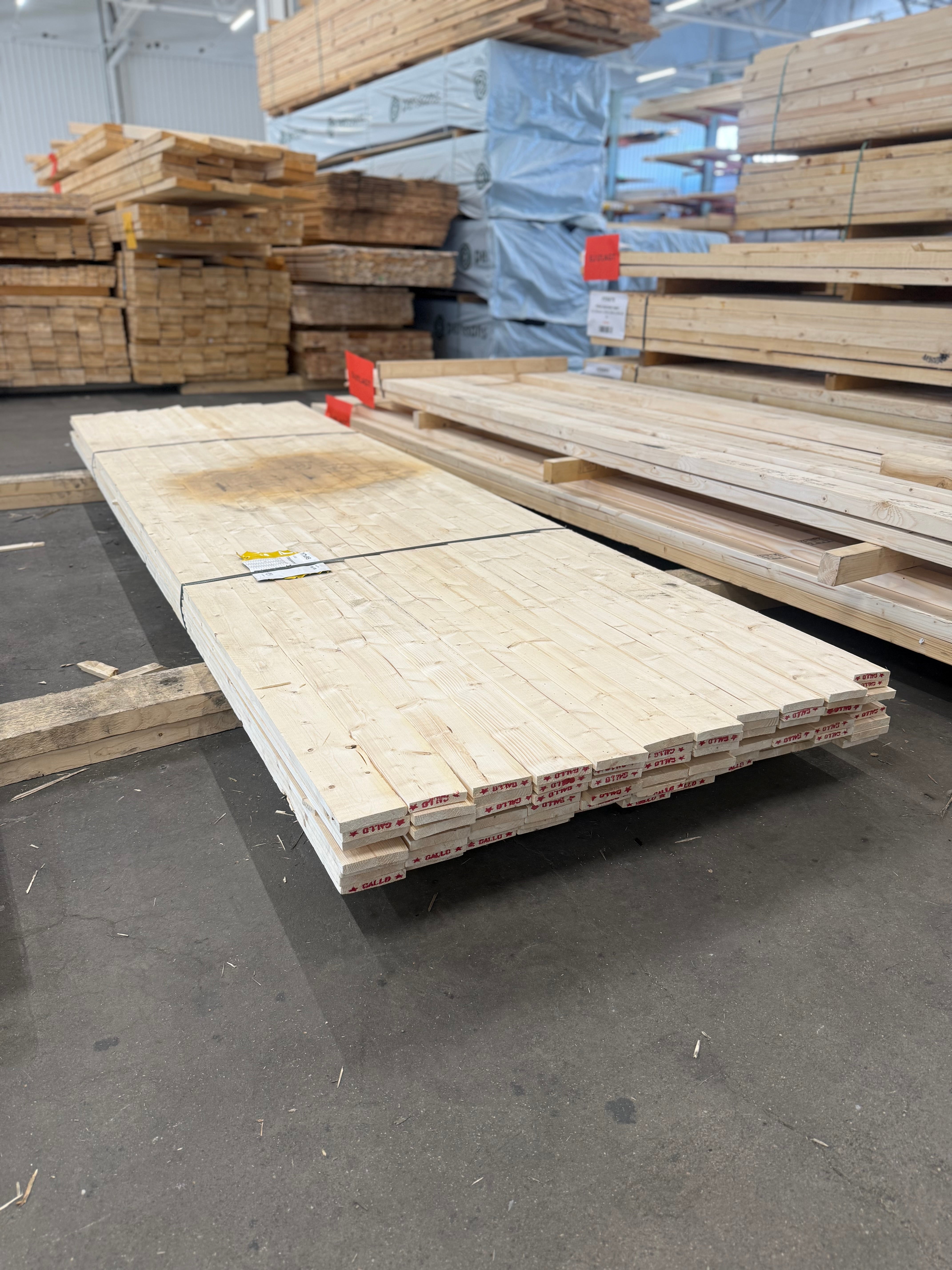 Paket Finsågad Panel 17x95mm 77st 3.60m