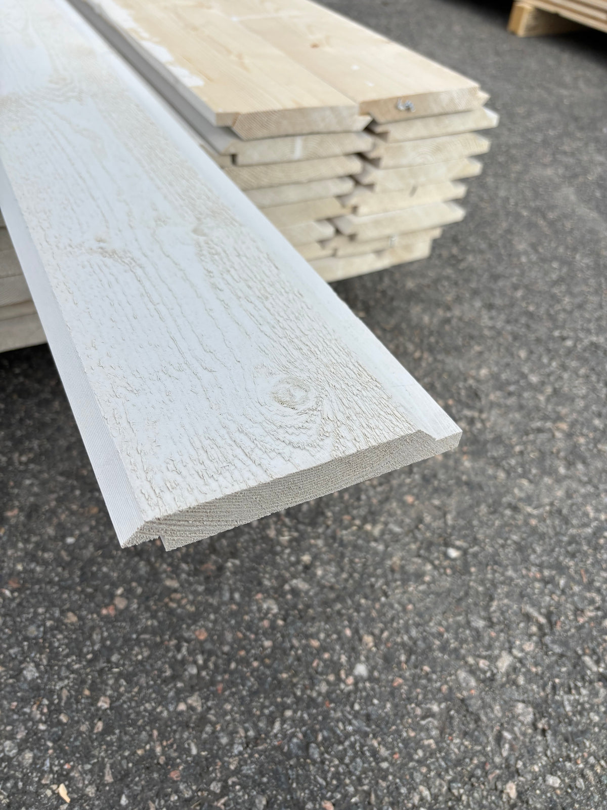 Paket Falsad Dubbelfas 22x145mm, 54st 4,20m Grundmålad