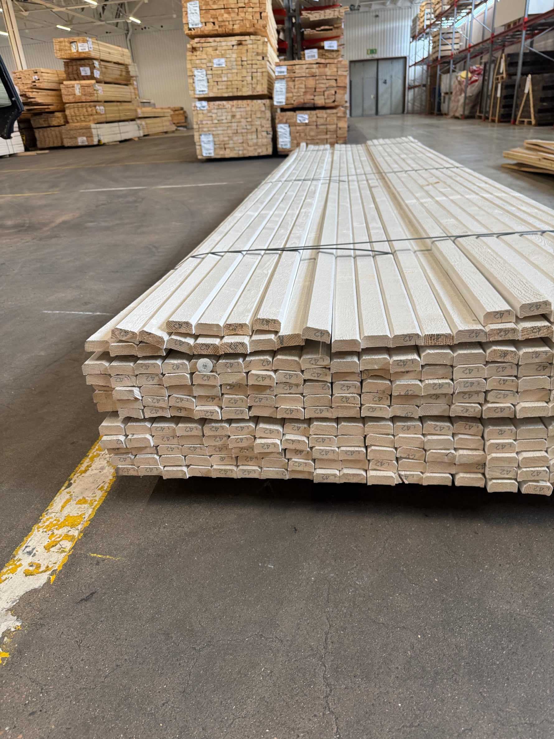 Paket Fasadläkt 22x45mm 4,20m – 260 st Vit