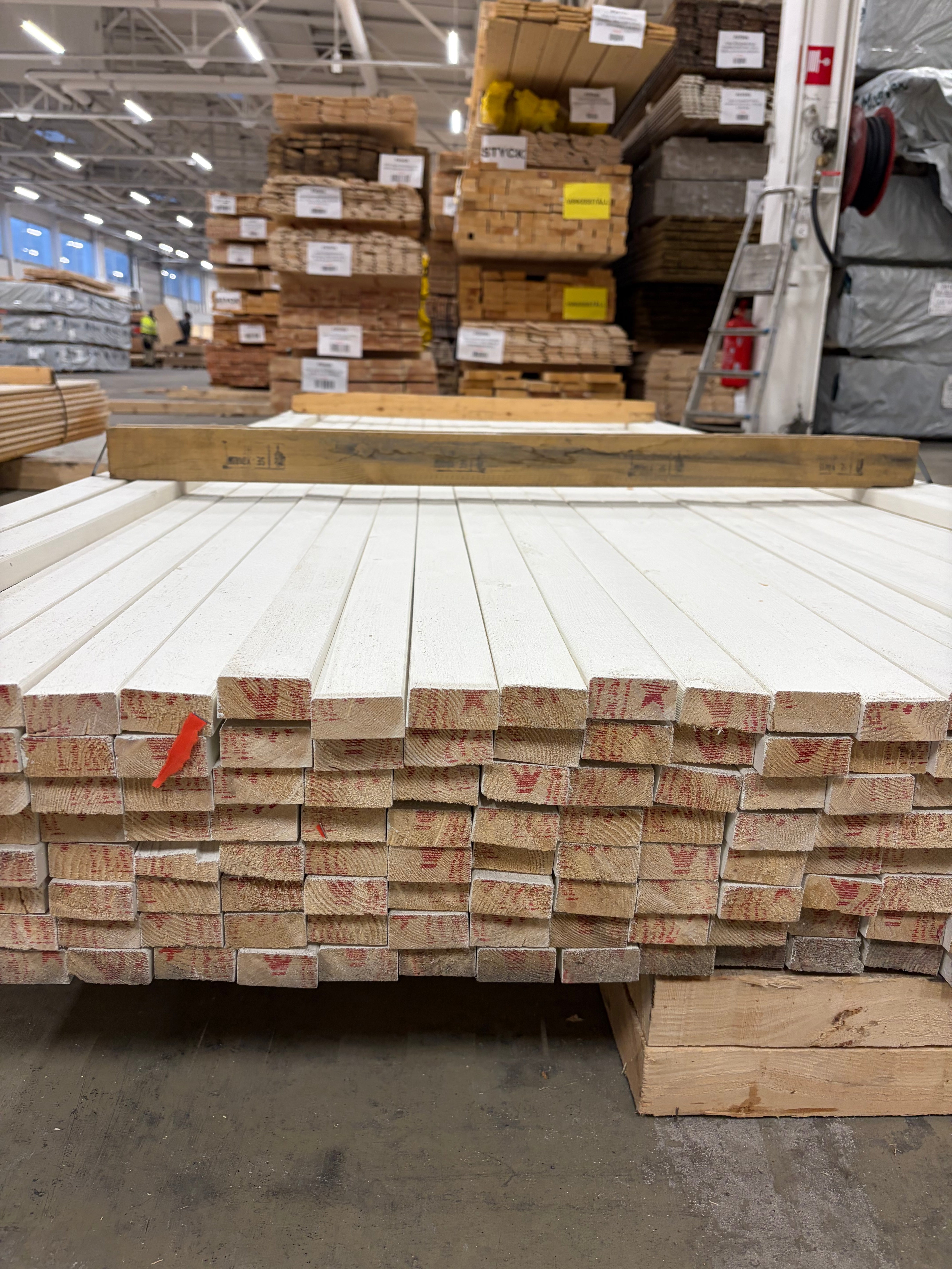 Paket Finsågad Panel 22×45 – 180 st (3.0 m) Mellanstruken