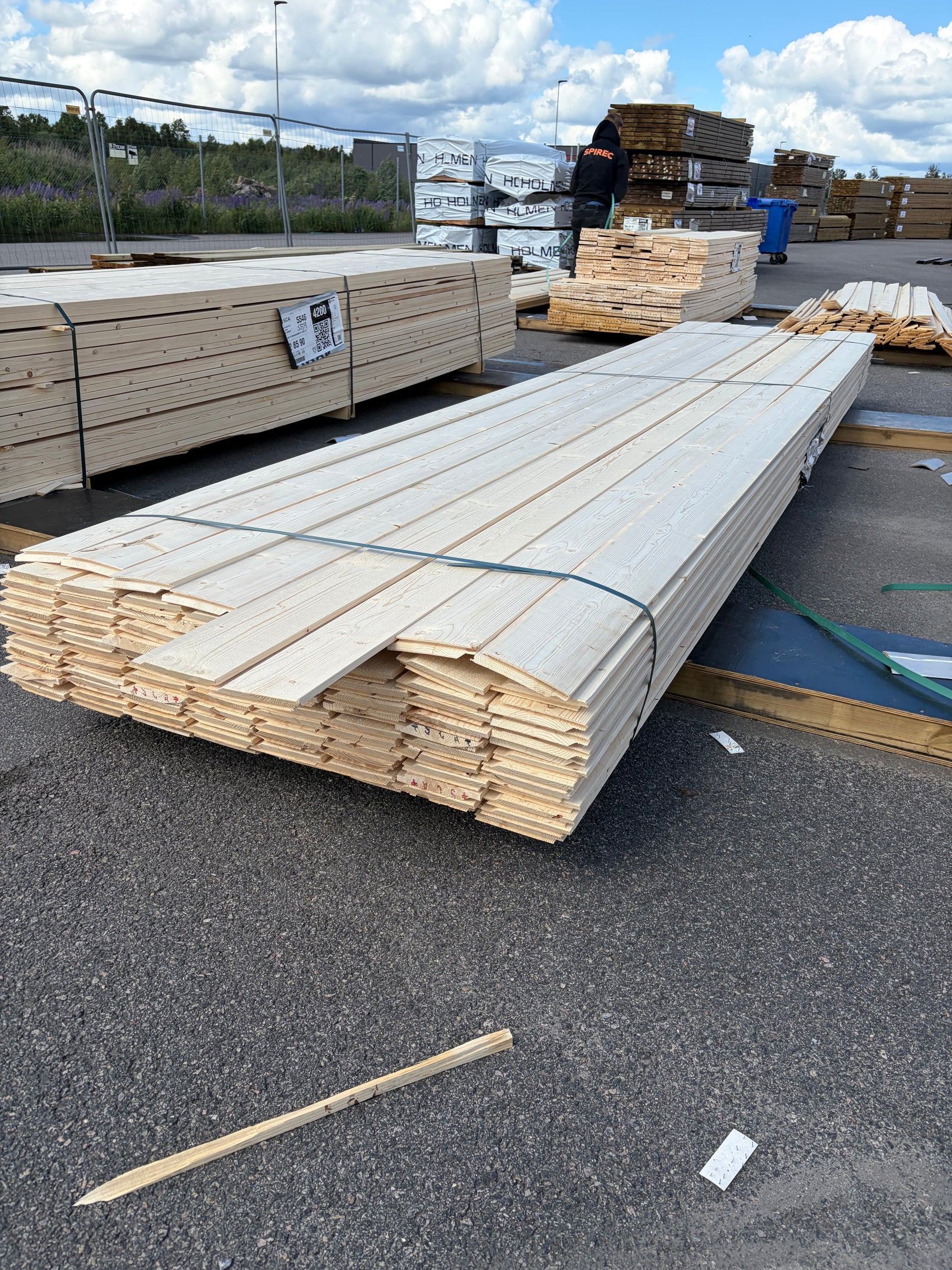 Paket Enkelfas Fals Ändspont 22x145mm, 96st 4,80m (Andra sortering)