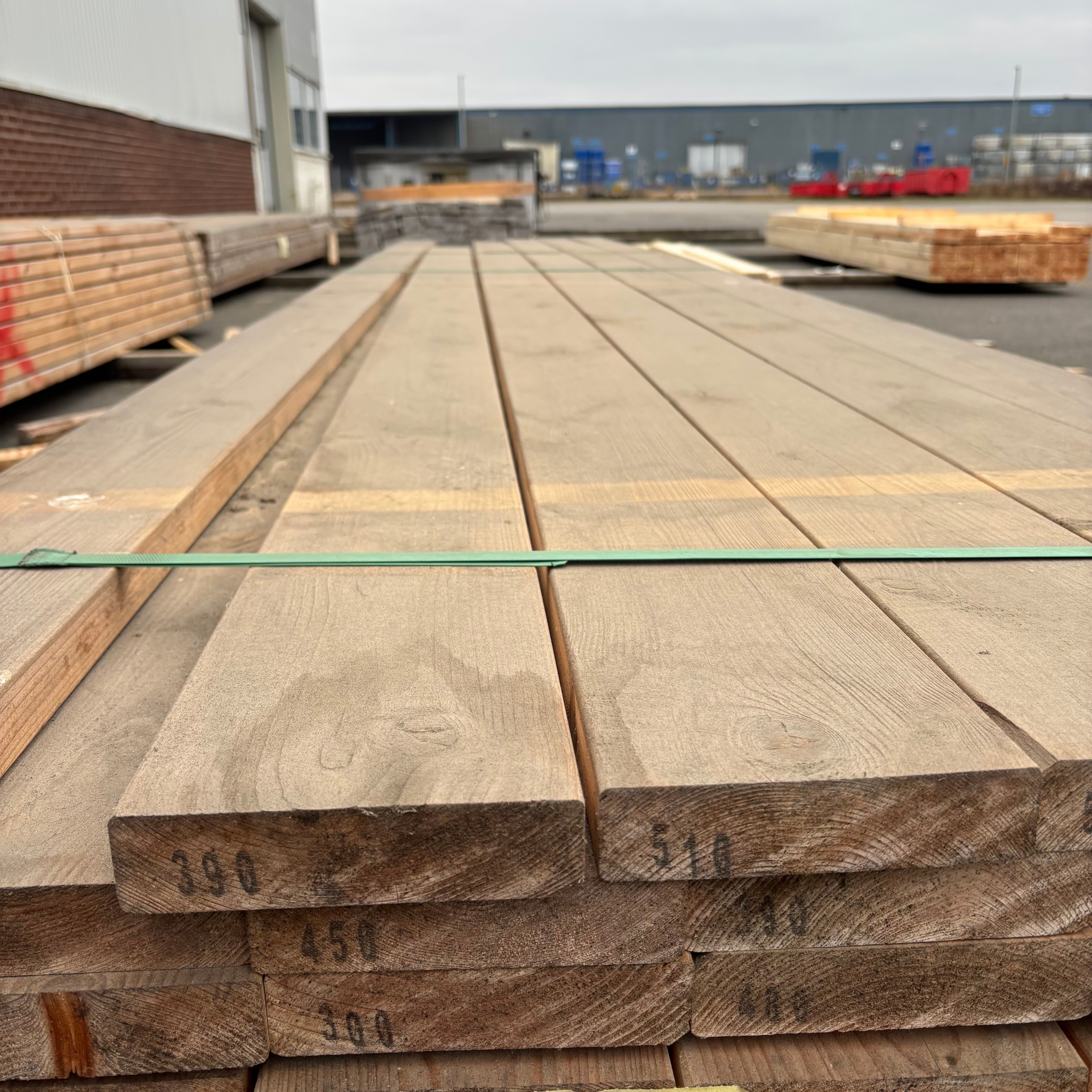 Paket Brädor Rundhyvlad 34x145mm – 69 st (3,9–5,4 m, Obehandlad)