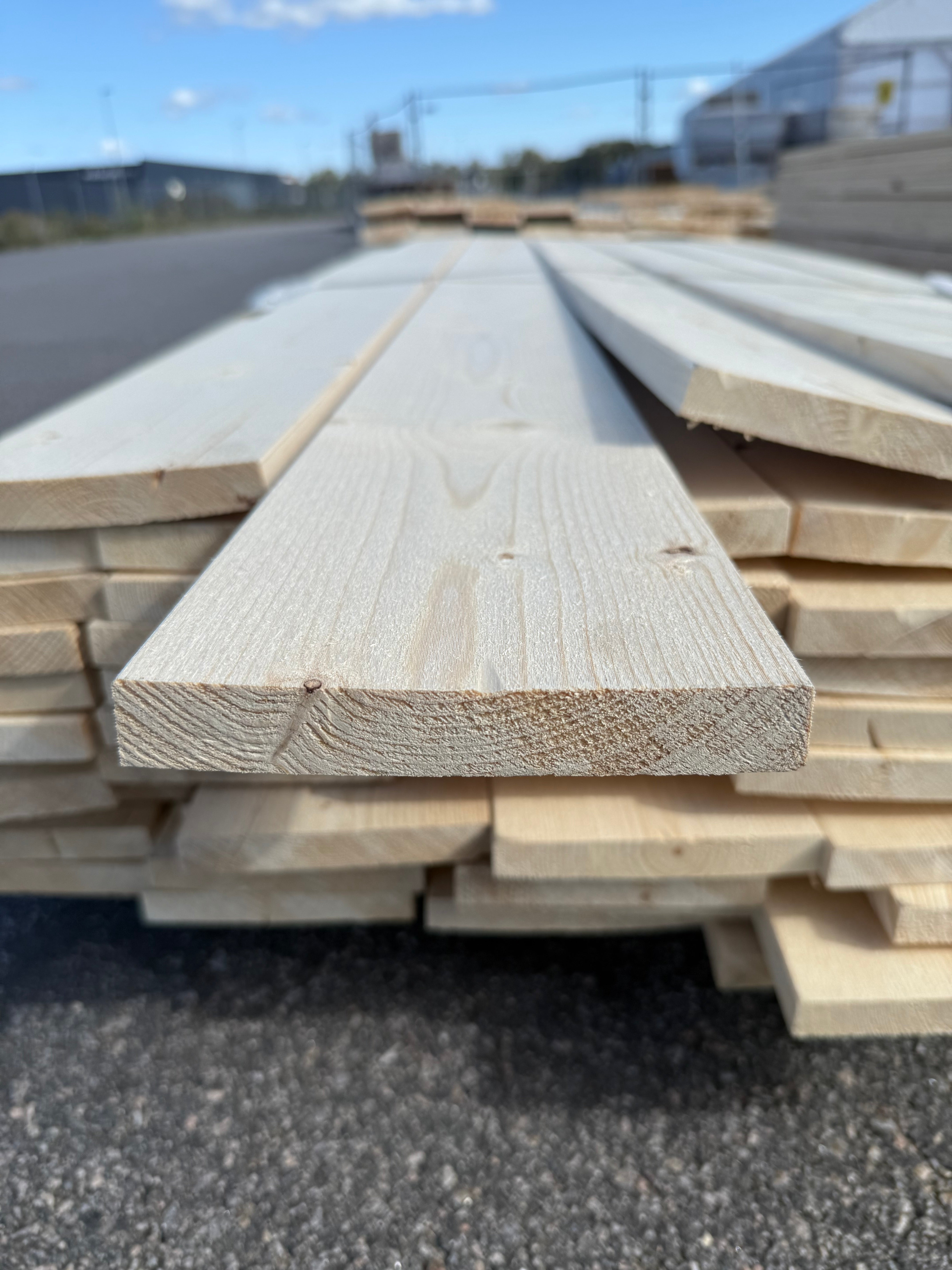 Paket Finsågad Panel 22x145mm 80st 3.0–5.40m – Andra sortering