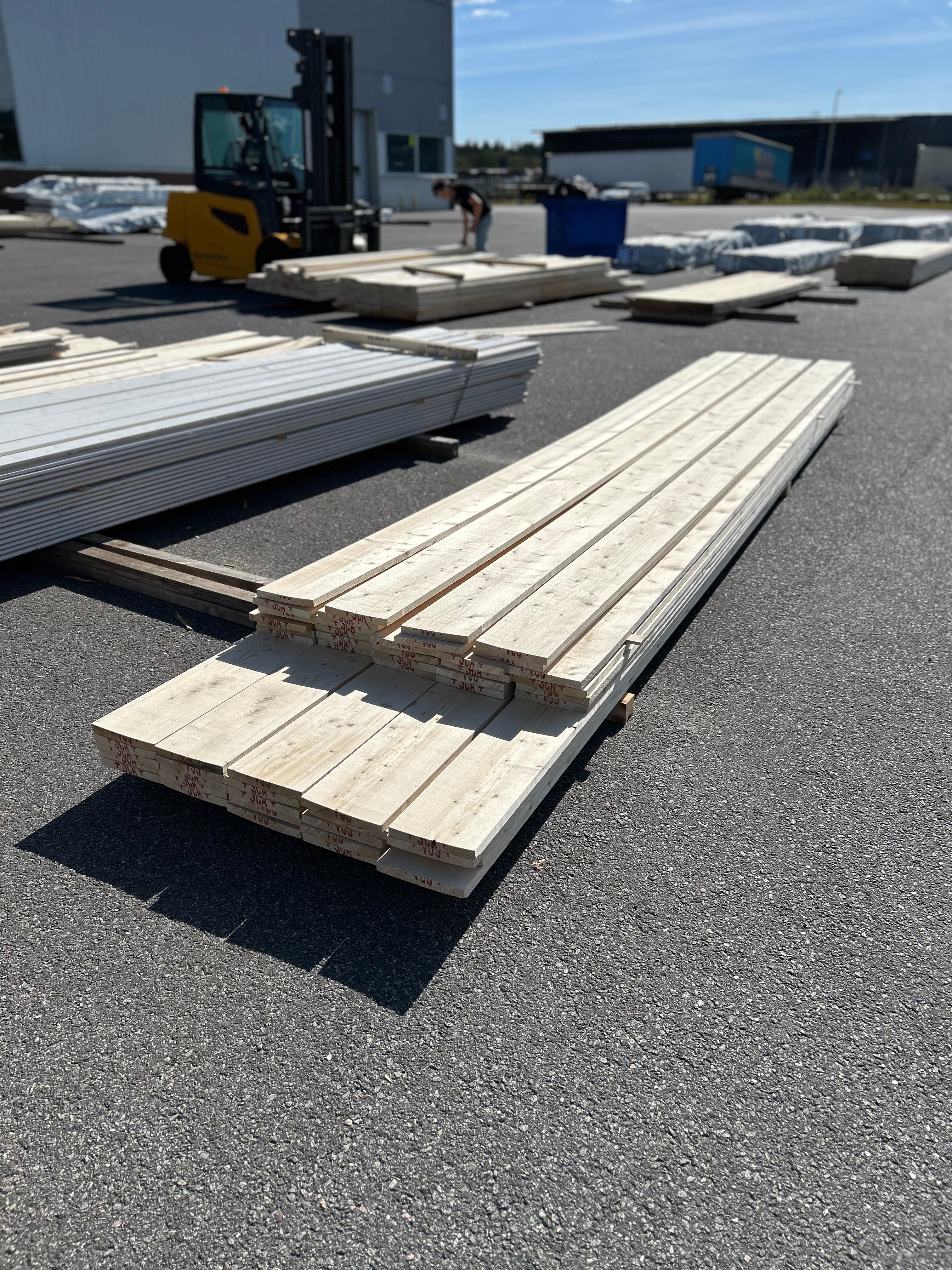 Paket Hyvlad Panel 22x195mm 53st 4.80–5.40m – Andra sortering