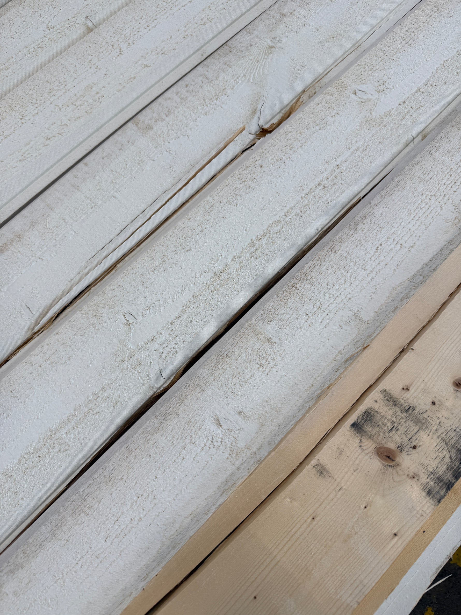 Paket Ytterpanel Dubbelfas Halvspont 22x120mm, 101st 4,50m Grundmålad