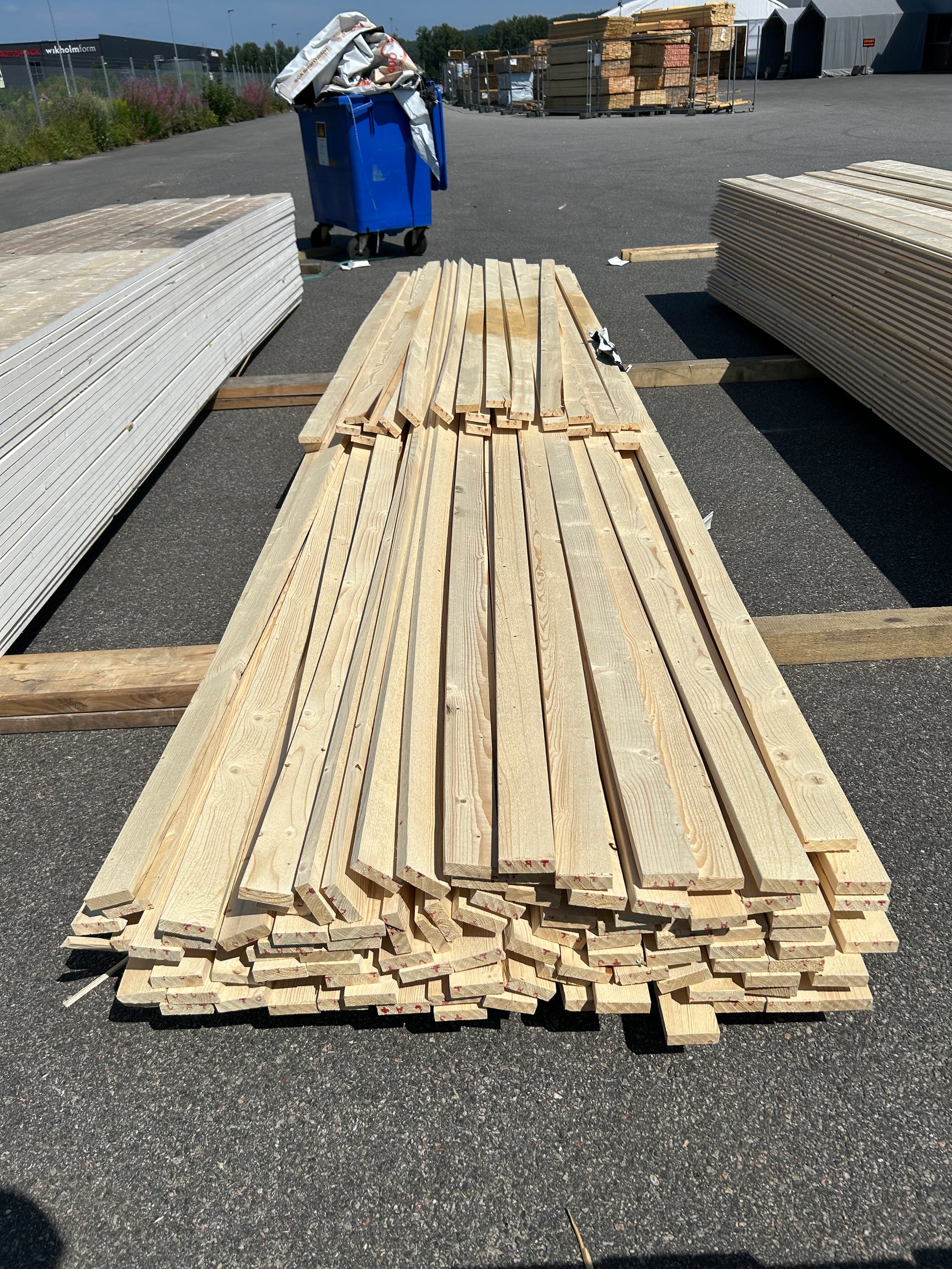 Paket Finsågade Brädor 22x70mm ca 120st Obehandlade