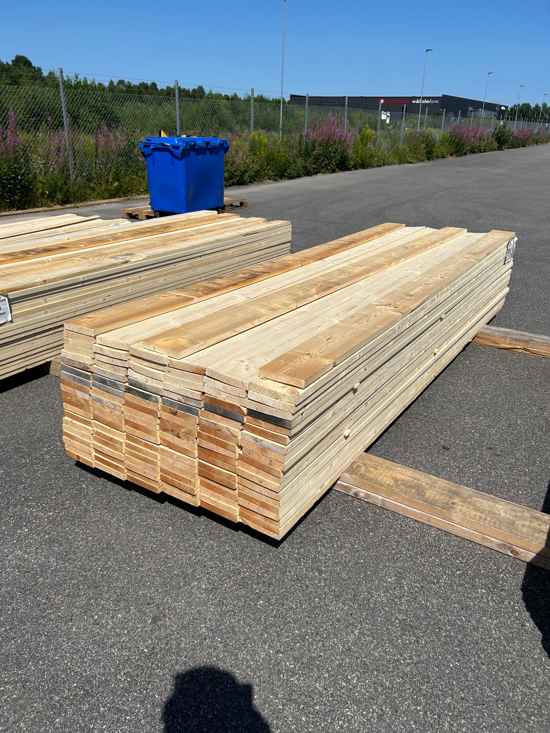 Paket Finsågade Brädor 28x170mm 3.30m 117st Obehandlade