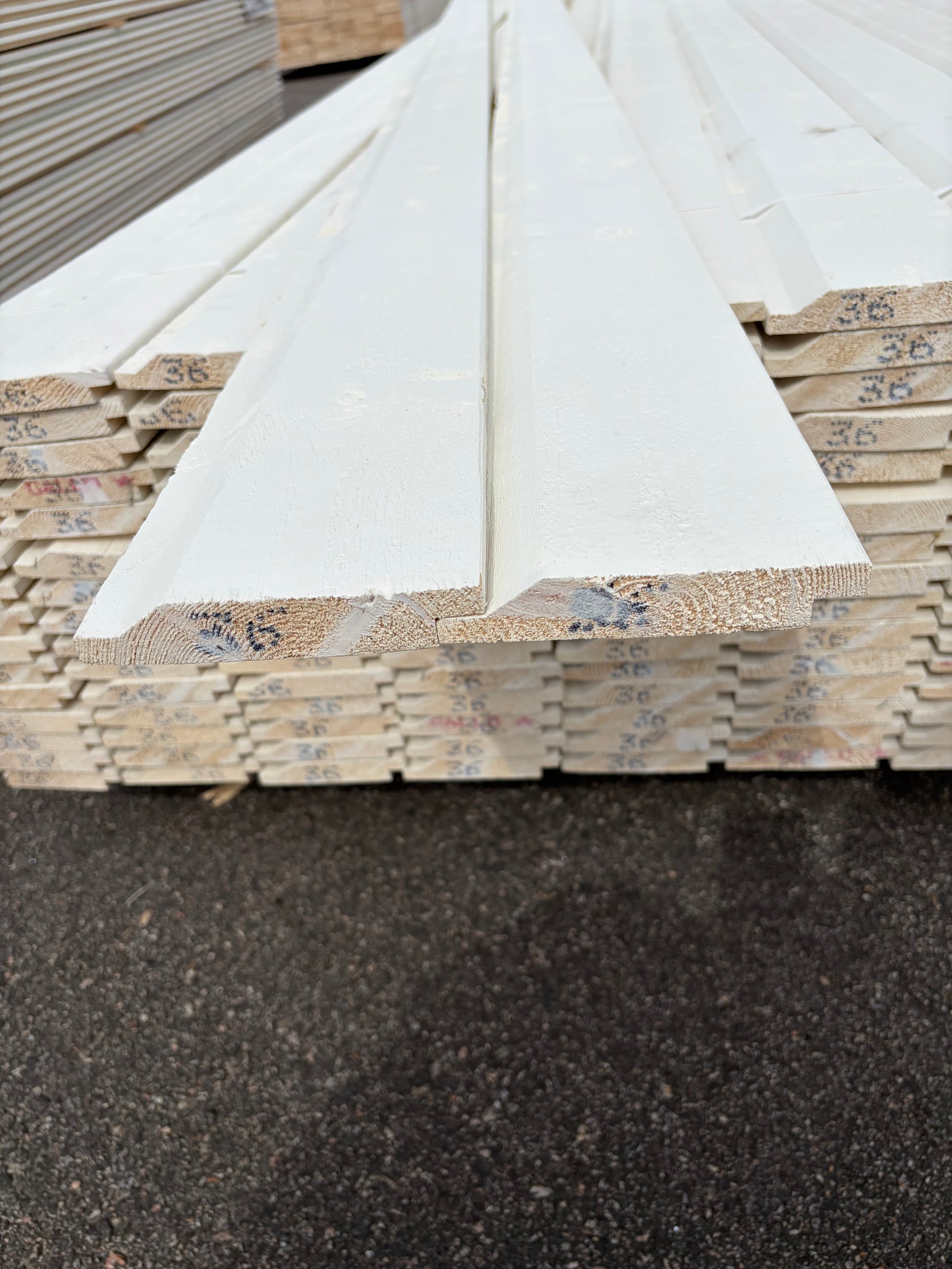 Paket Ytterpanel Enkelfas Halvspont 22x120mm, 134st 3.60m Mellanstruken&nbsp;