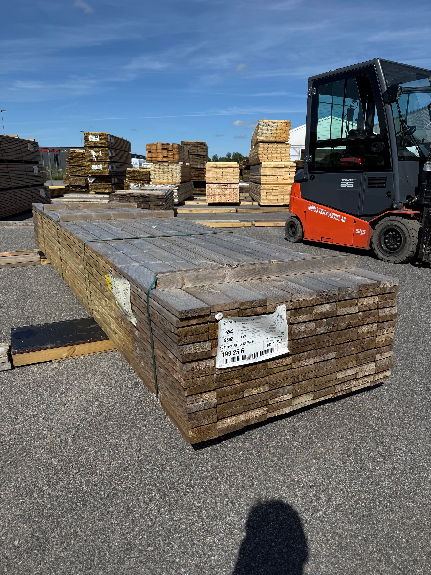 Paket Tryckimpregnerad Rillad Trall 28x120mm, 144st 4.80m