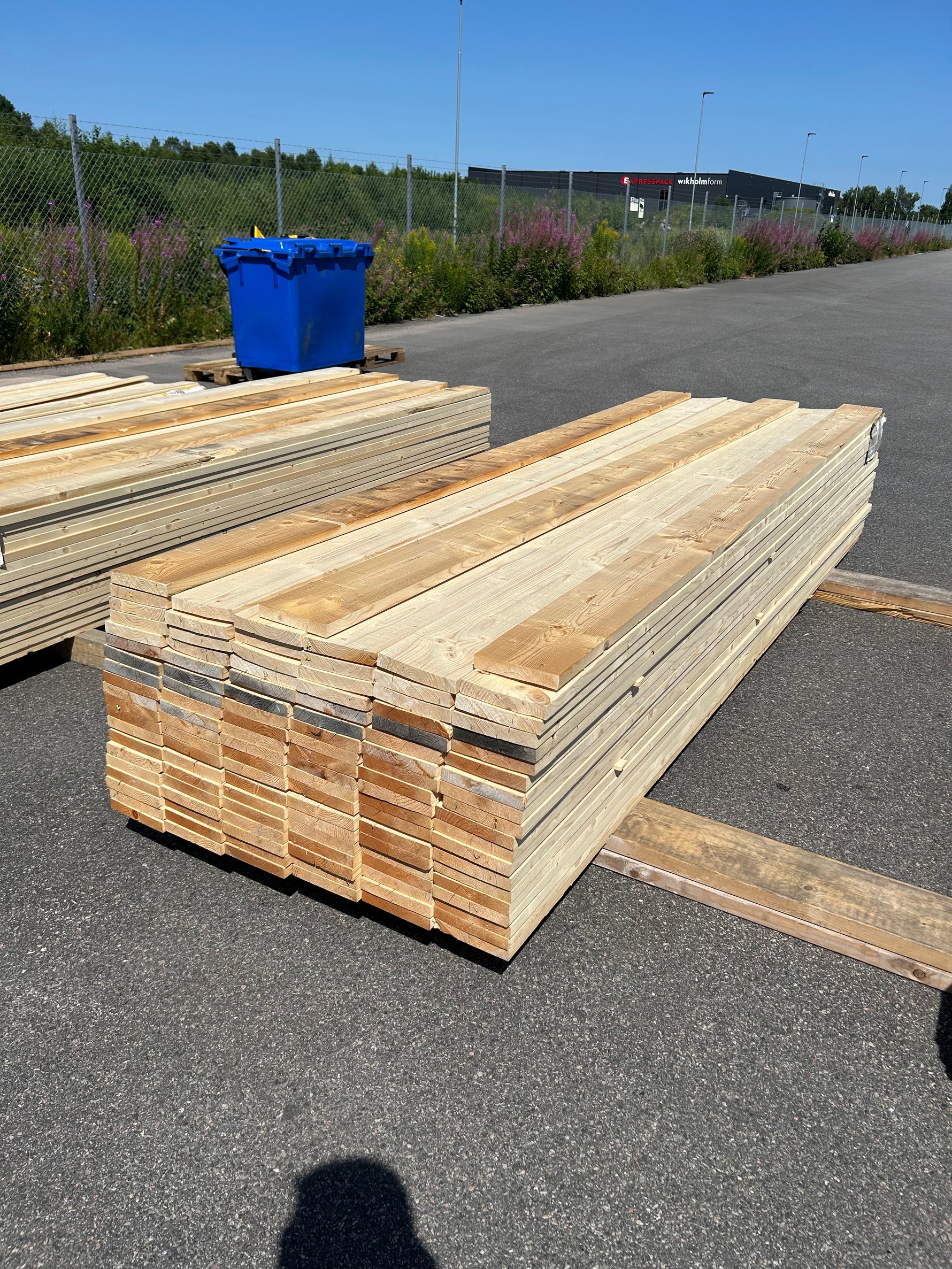 Paket Finsågade Brädor 28x170mm 3.30m 117st Obehandlade