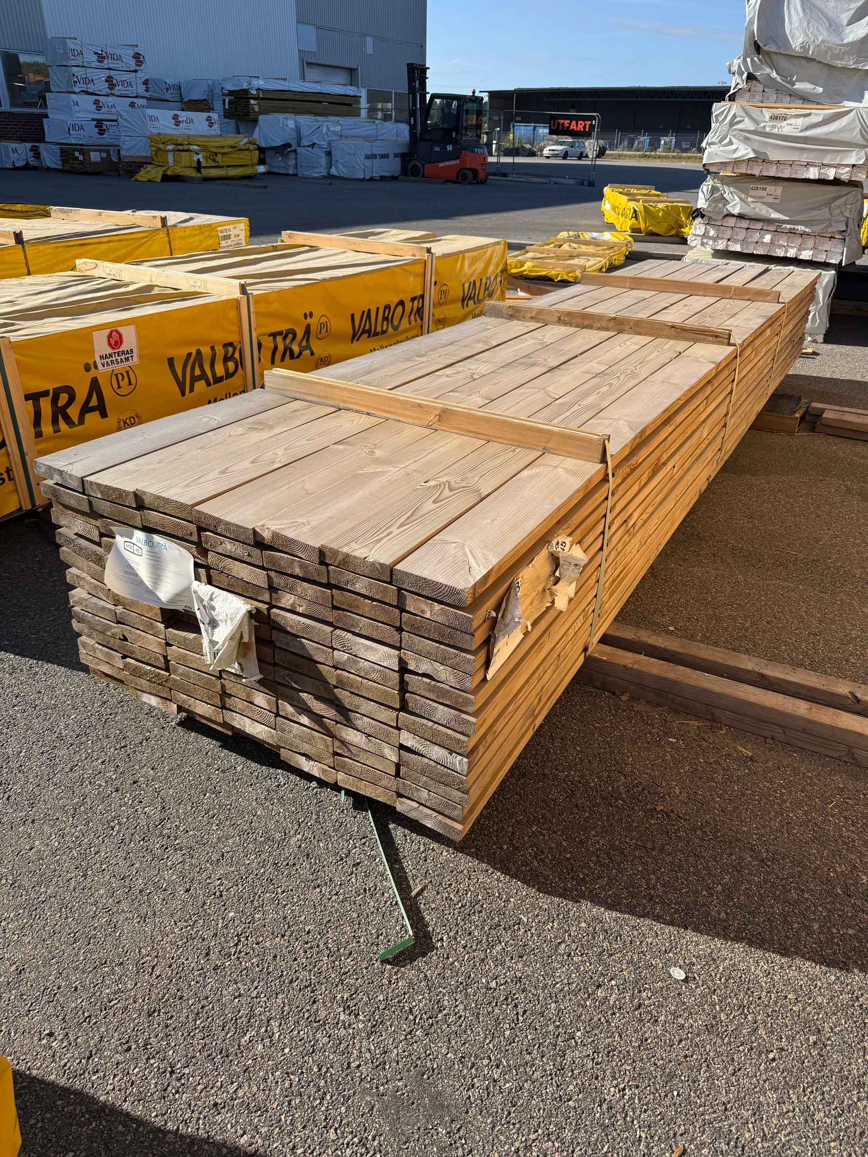 Paket Tryckimpregnerad Trall 34x145mm 4,50m 91st- Furu