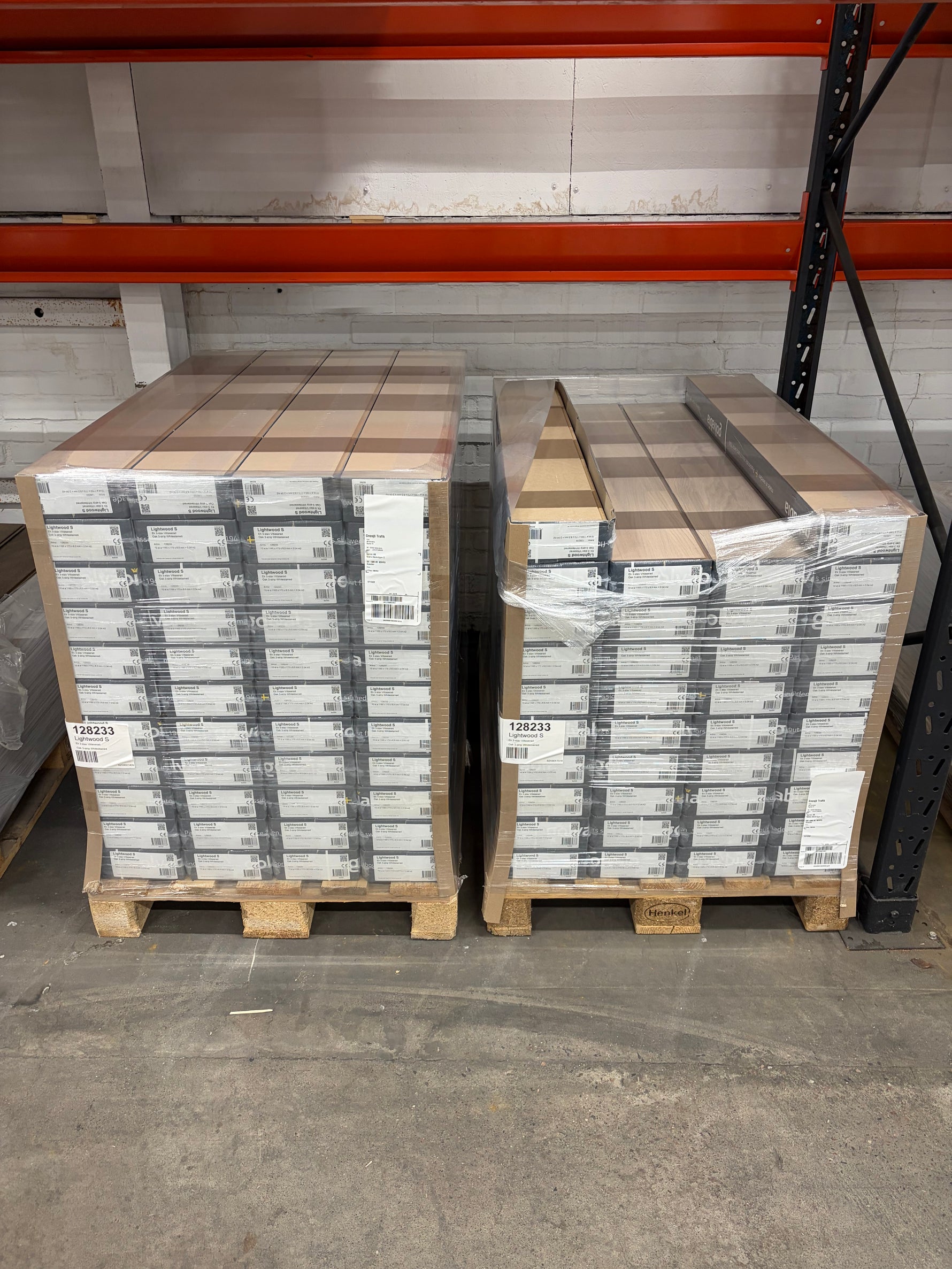 Paket Parkettgolv Ek 3-stav Vitlaserad Lightwood S (Andra sortering) - Spirec