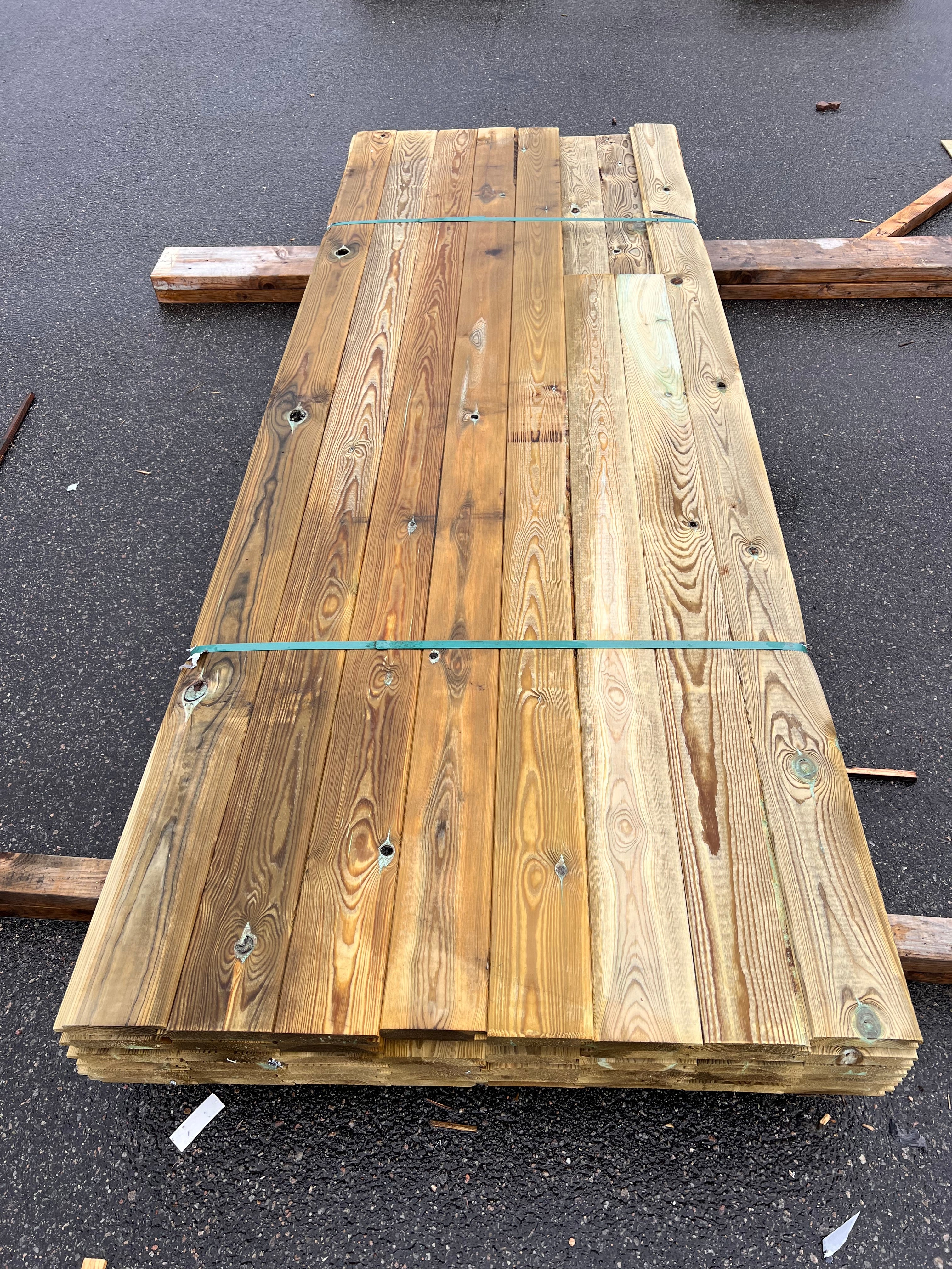 Paket Spontad Panel Tryckimpregnerad 28x145mm – 48 st (3,0 m, Furu, B-sort)