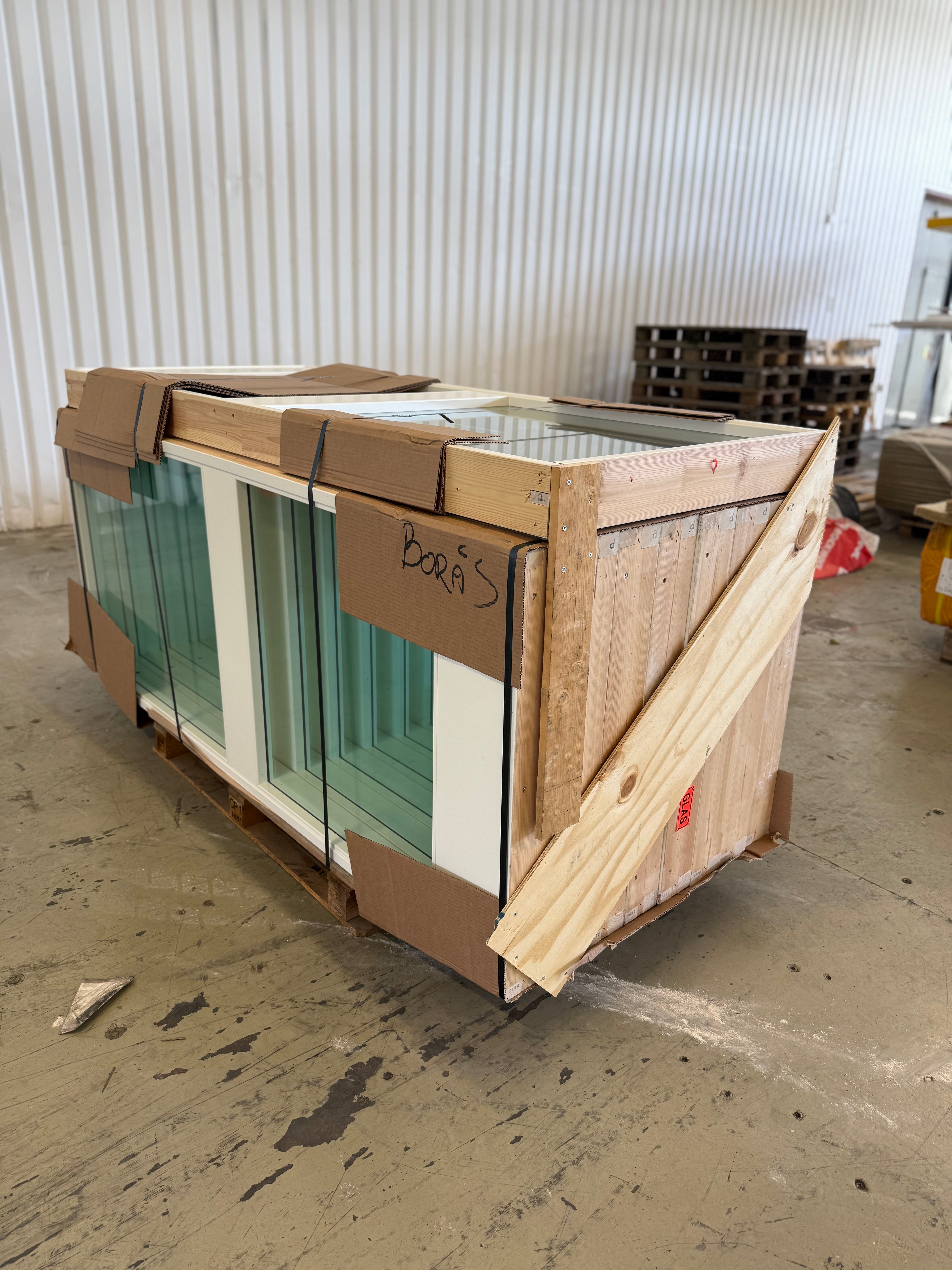 Glasparti 115x890x2090mm 9st
