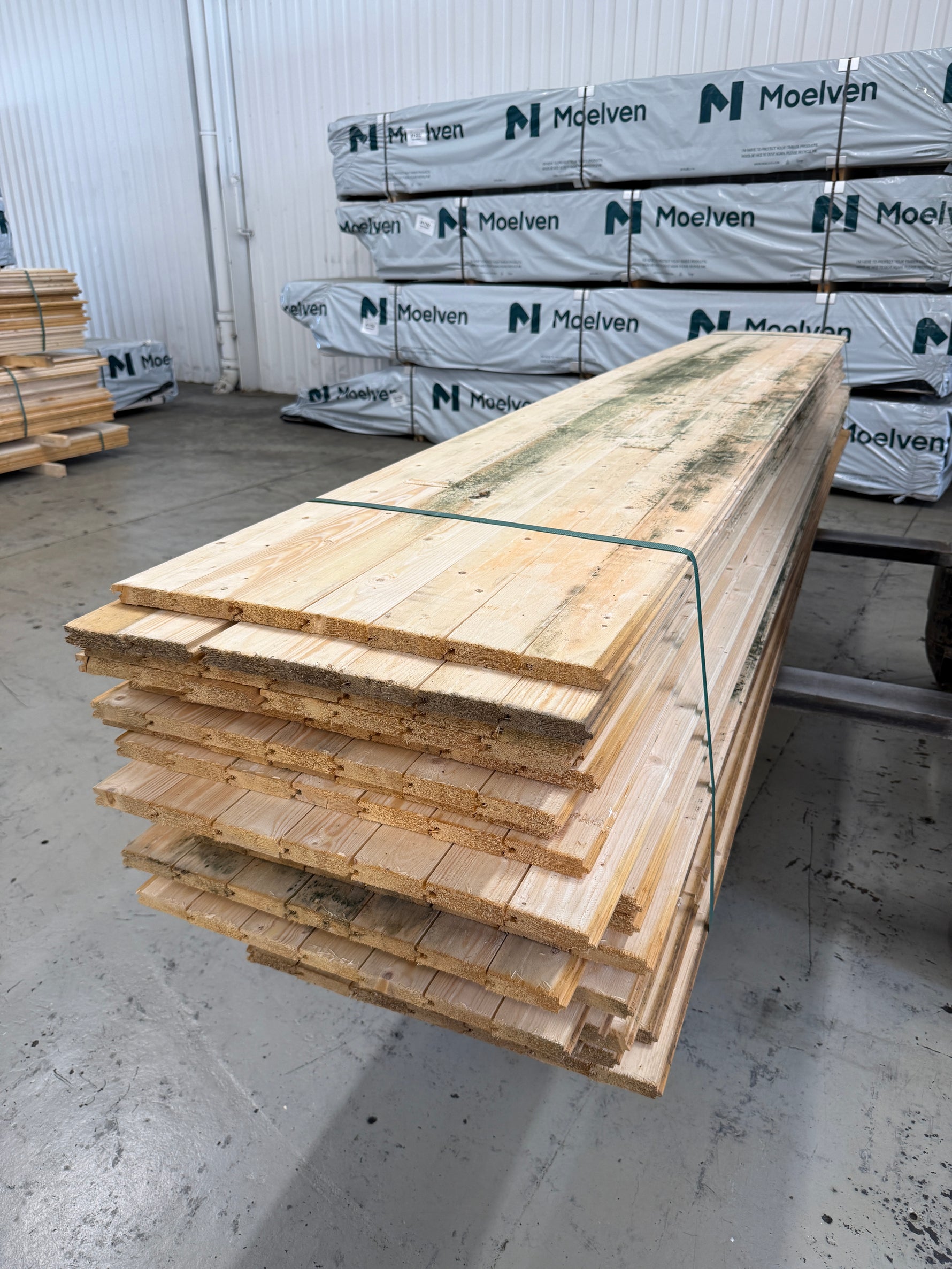 Parti Råspontluckor 20x540x3600mm 25st (Mögelskadat)