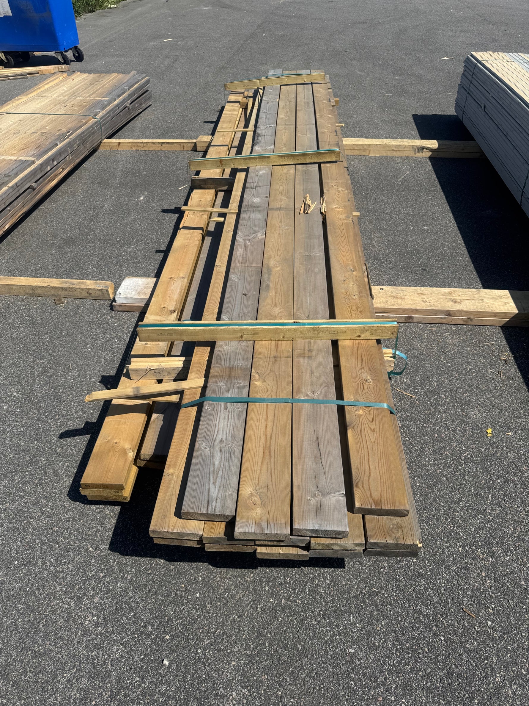 Paket Tryckimpregnerad Trall 34x145 mm, 31 st 5,40 m + 17 st 5,10 m