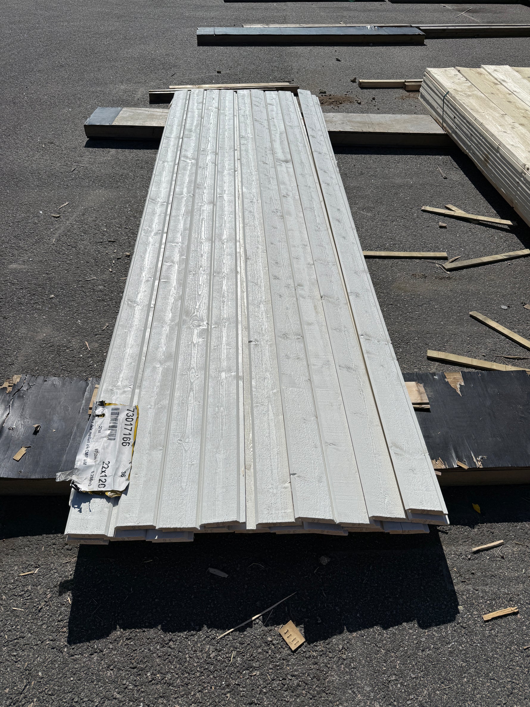 Paket Dubbelfas Fals 22x120mm 3,60m 19st- Mellanstruken