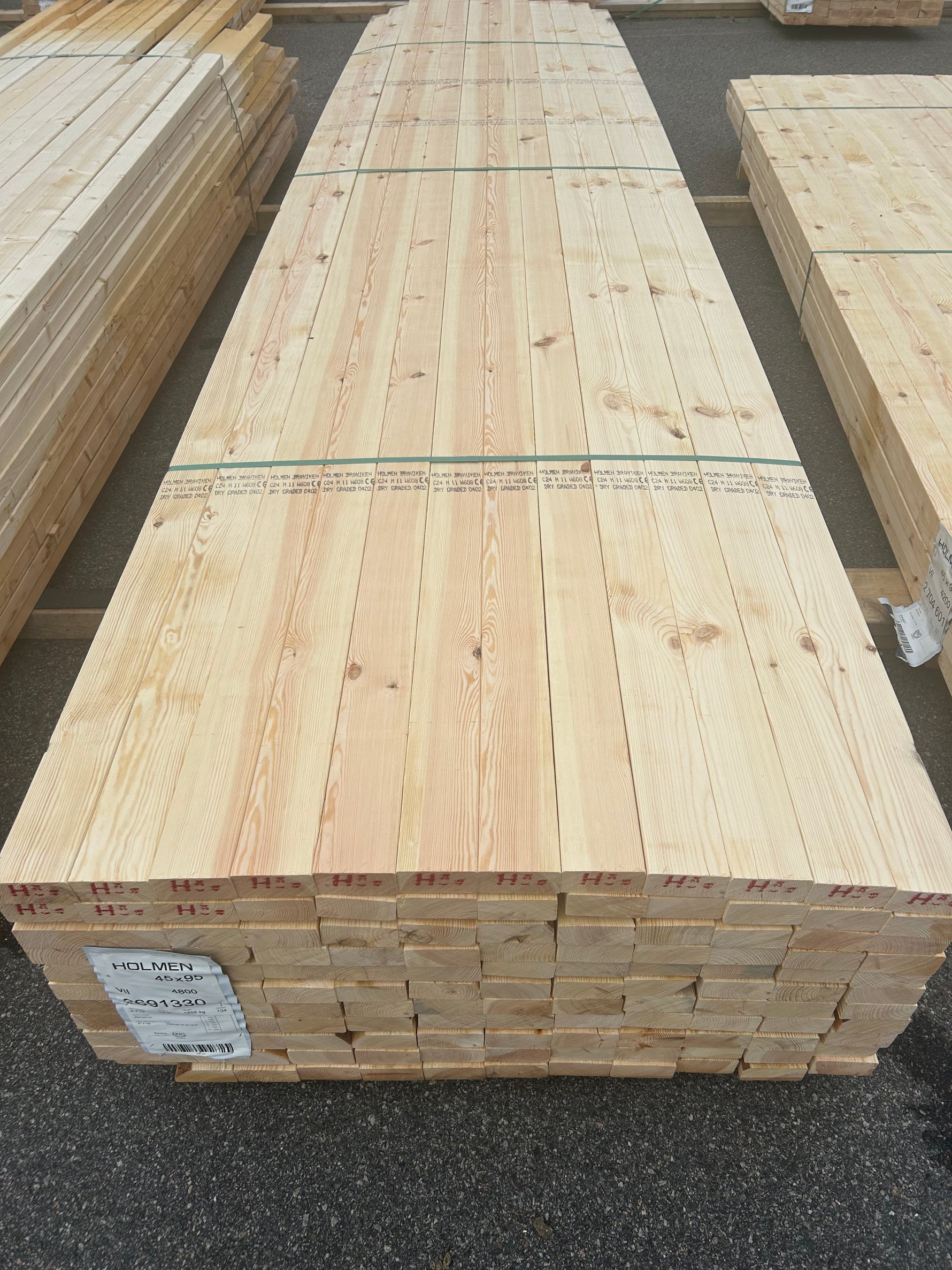 Paket Reglar 45x95mm 3,00-4,80m 134st