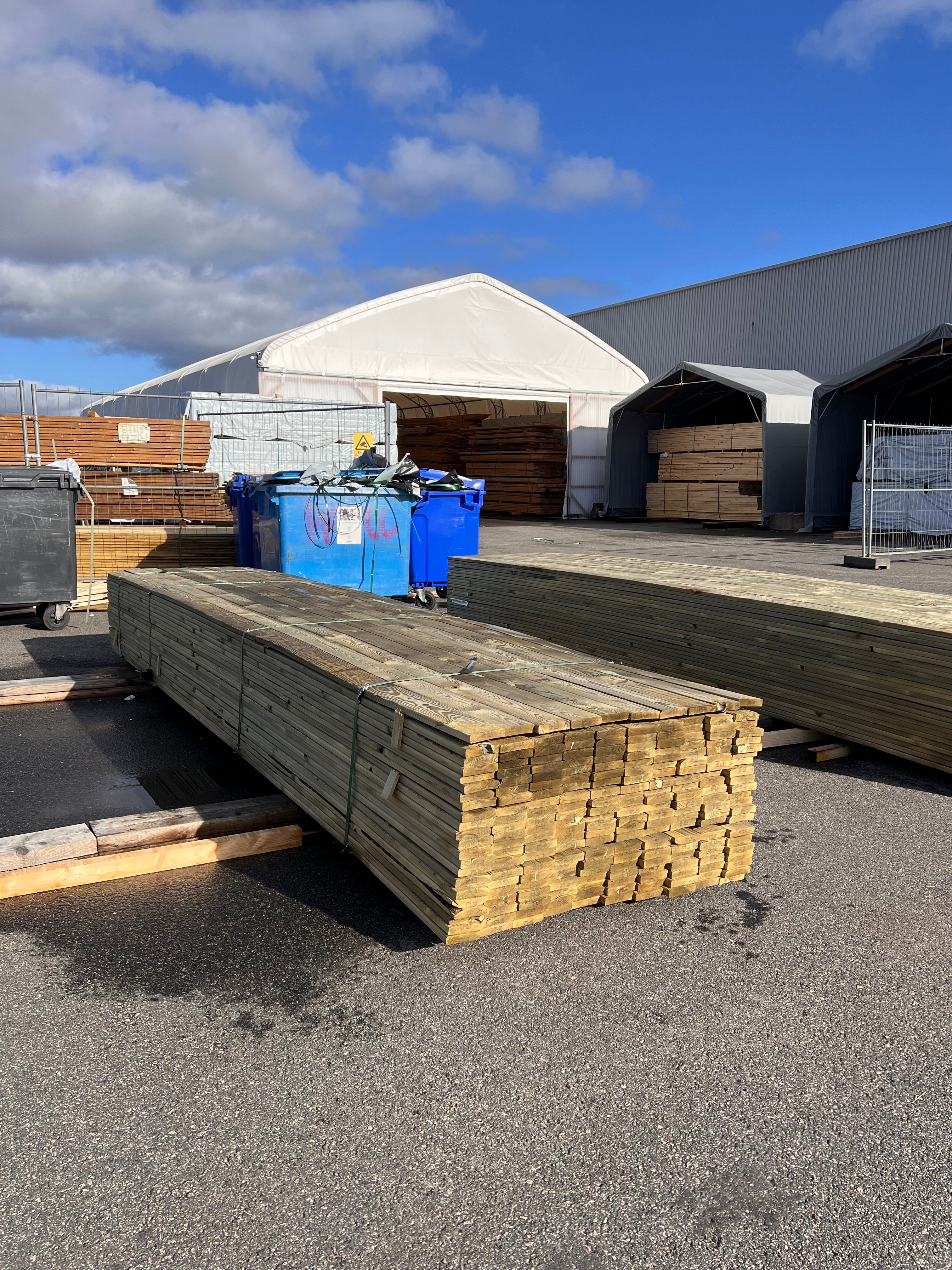 Tryckimpregnerad Trall 22x95 – 220 st 4,50m (B-sortering)