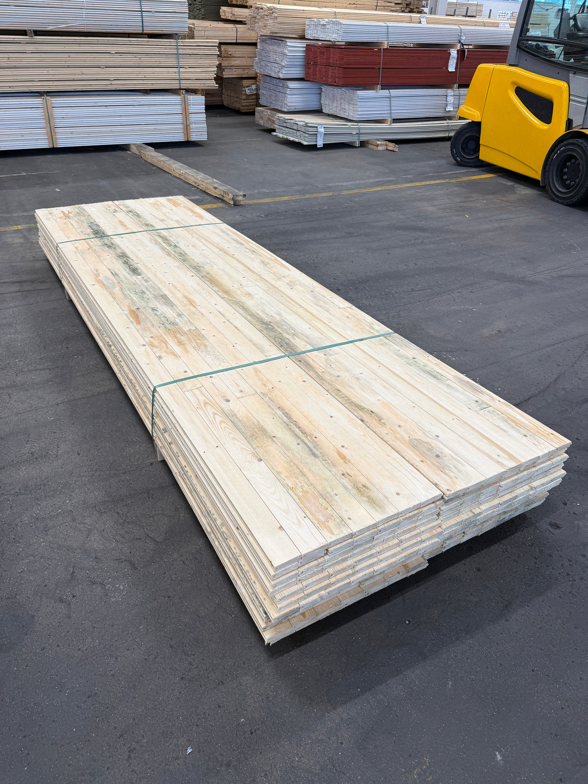 Paket Råspontluckor 20x540x3600mm 26st (Fuktskadade)