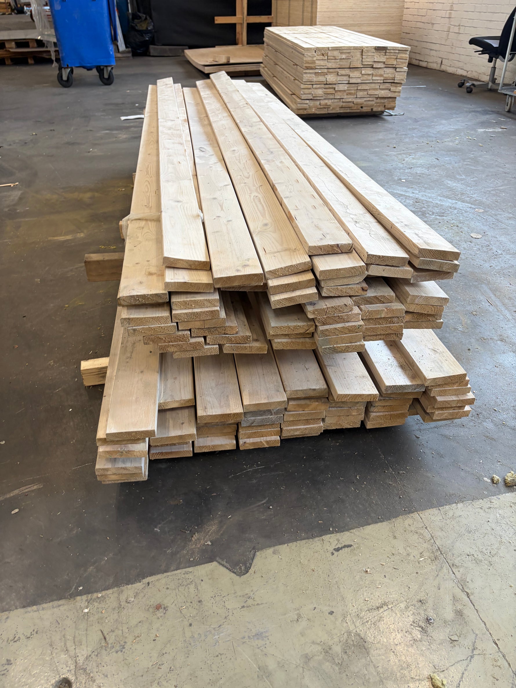 Paket Brandskyddsimpregnerat Virke 21x95mm, 2,7 m - ca 100 st