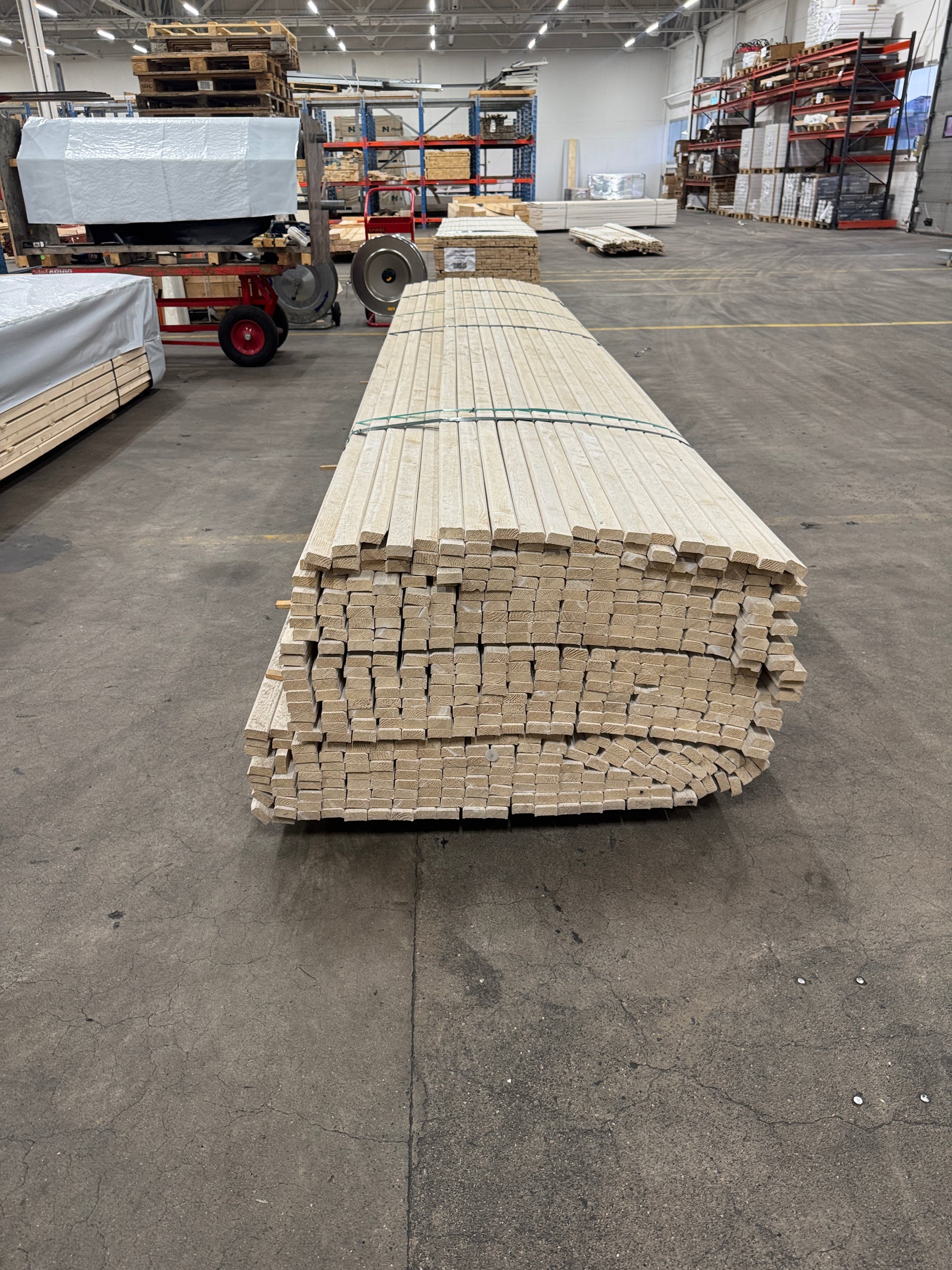 Paket Lockläkt 22x45mm, 489st 4.2m- Grundmålad