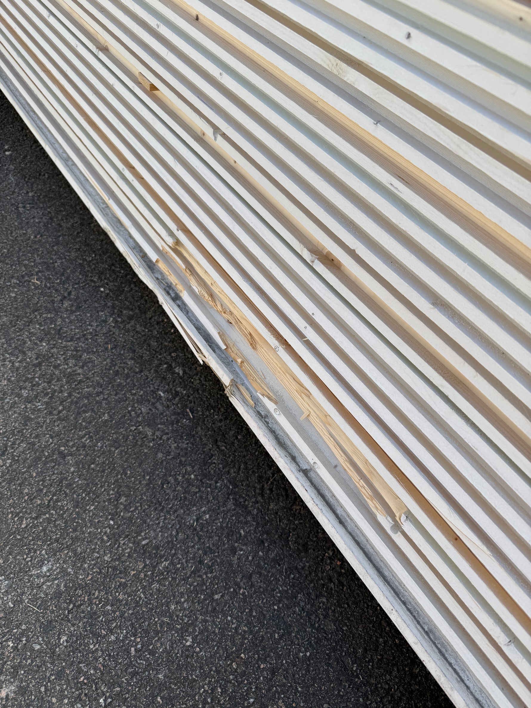 Paket Ytterpanel Enkelfas Halvspont 22x120mm, 207st 4.50m Grundmålad