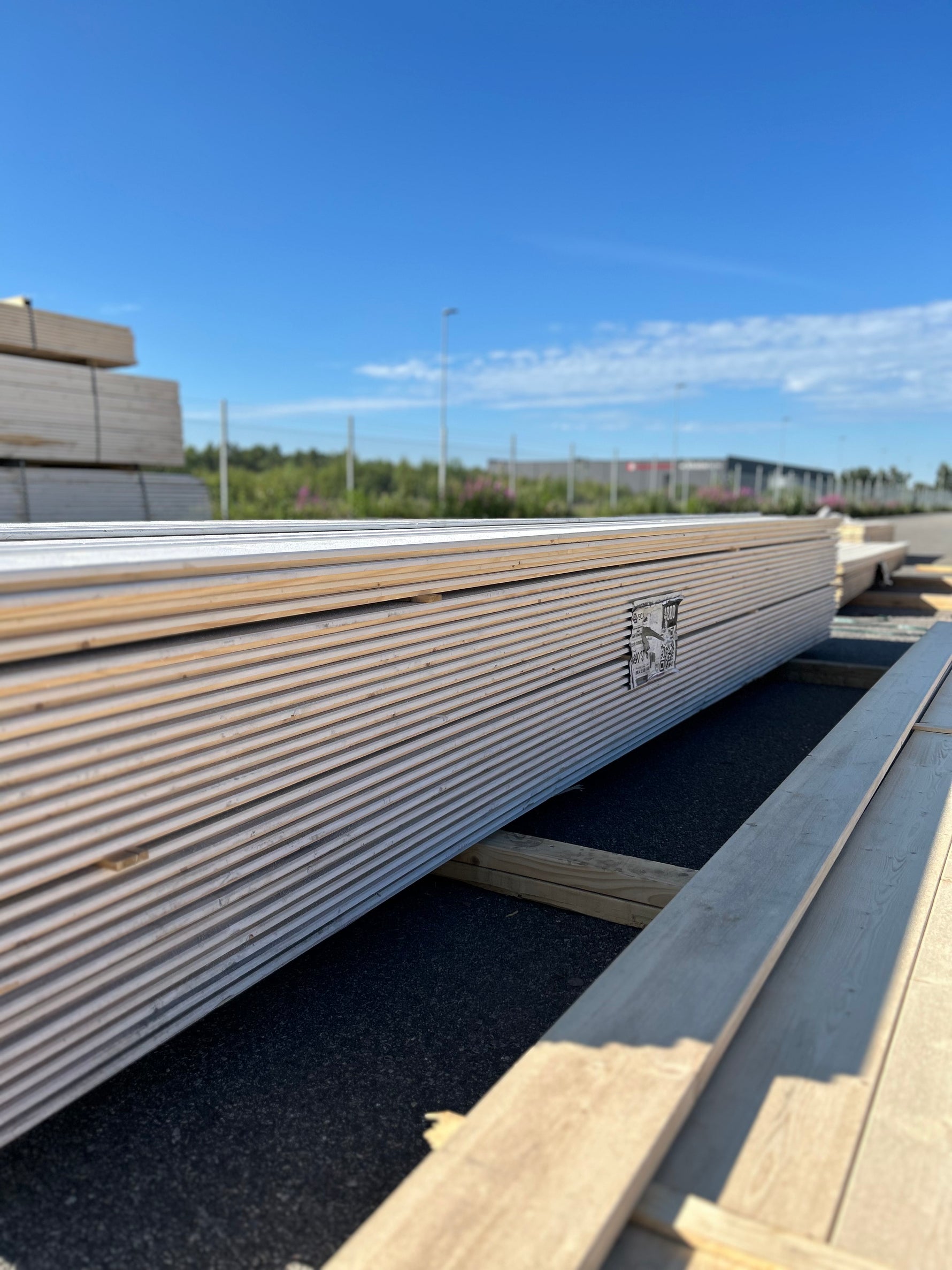 Paket Ytterpanel Dubbelfasspont 22x145mm, 208st 4.80m Grundmålad