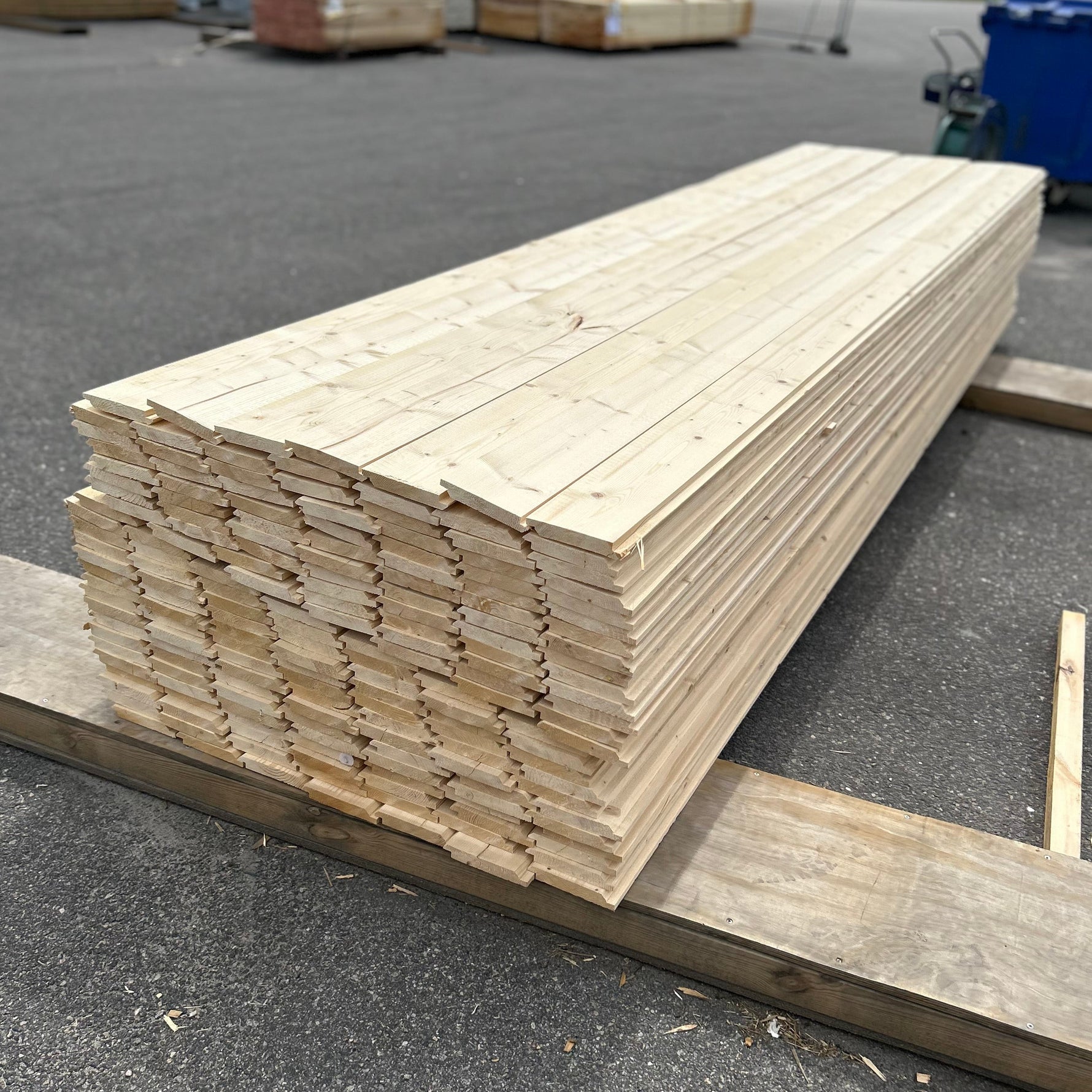 Paket Dubbelfas Halvspont 22x145mm 3,90m 175st Obehandlad