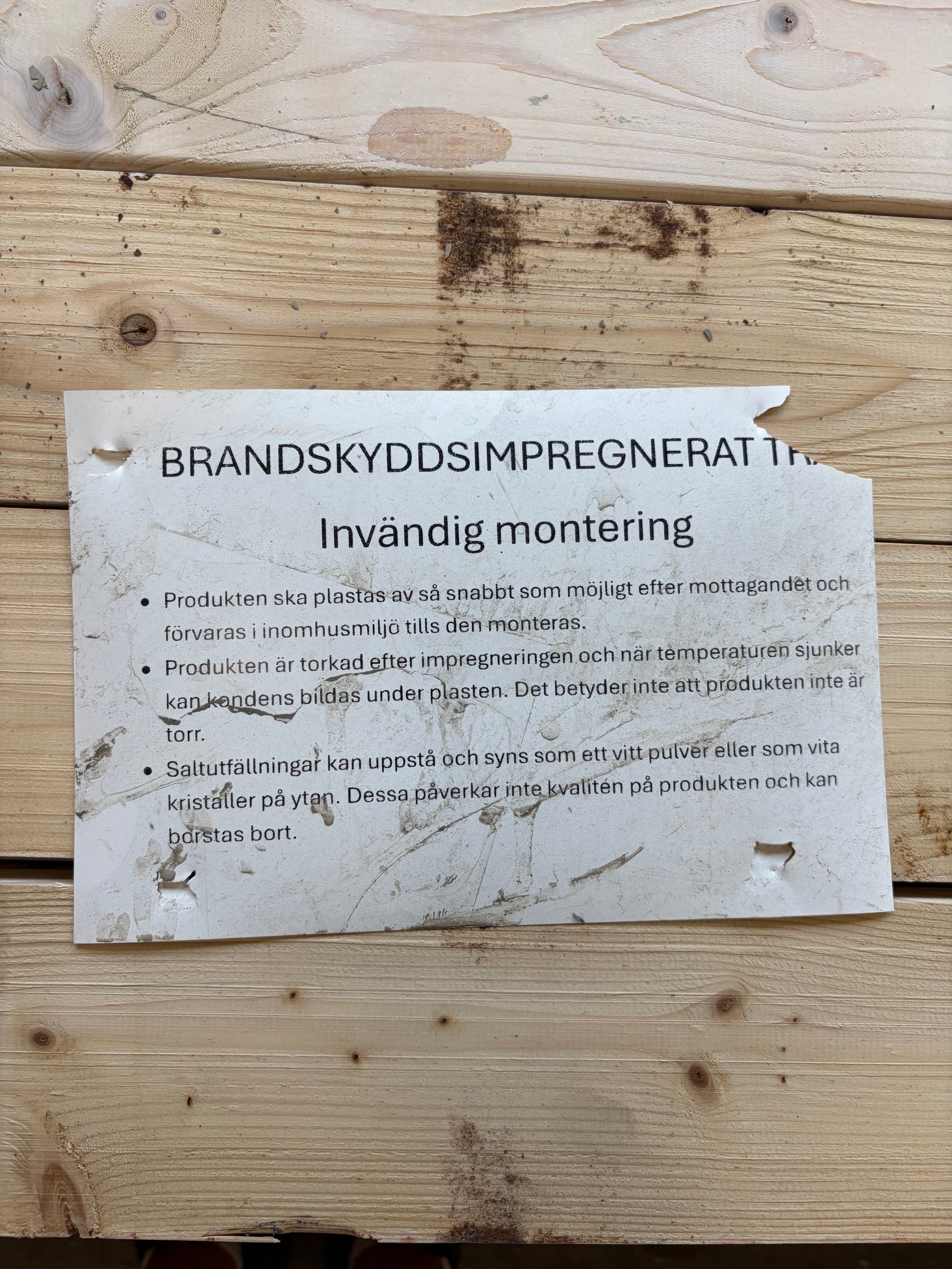 Paket Brandskyddsimpregnerat Virke 21x95mm, 2,7 m - 198 st