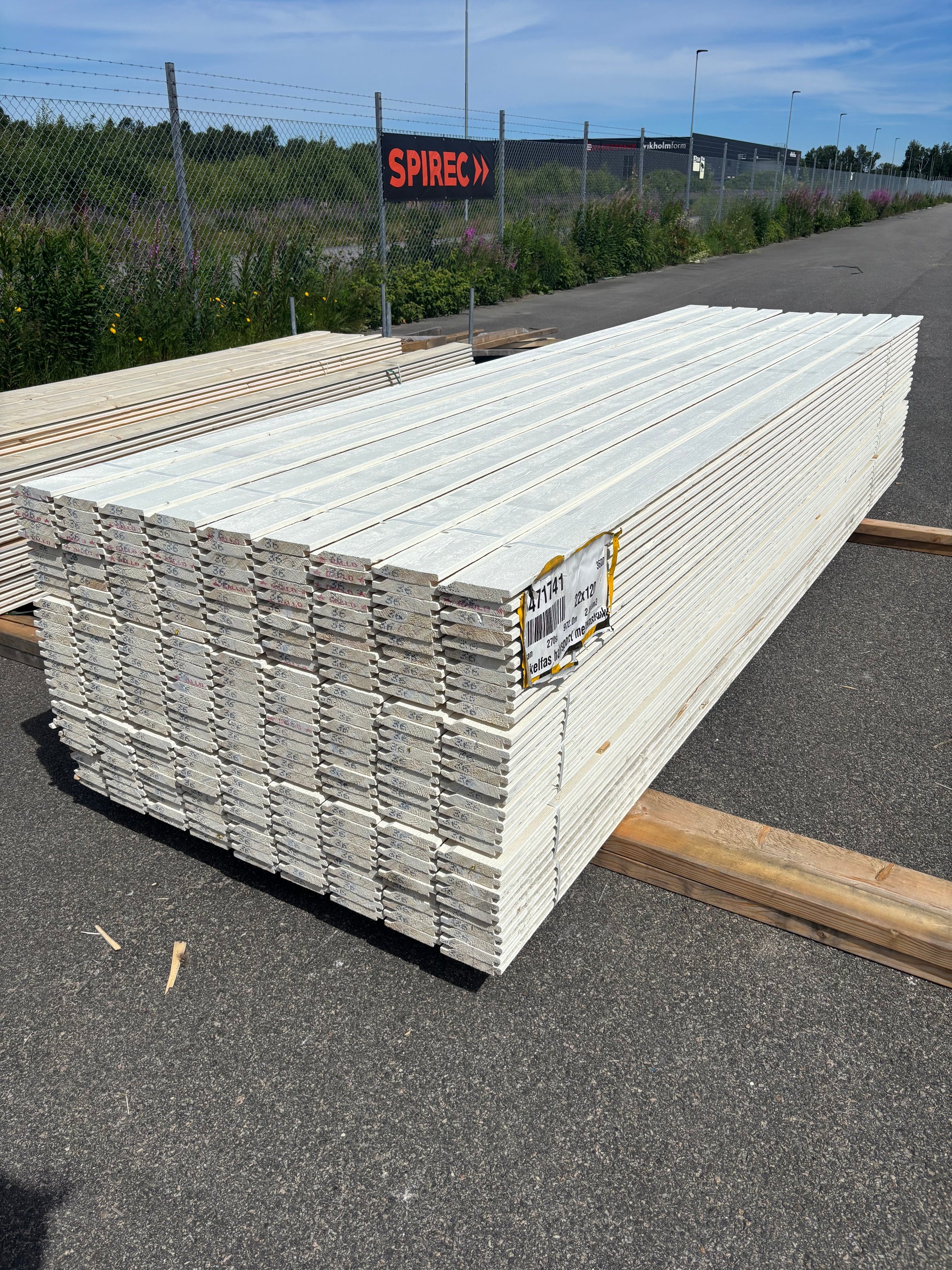 Paket Ytterpanel Enkelfas Halvspont 22x120mm, 270st 3.60m Mellanstruken&nbsp;