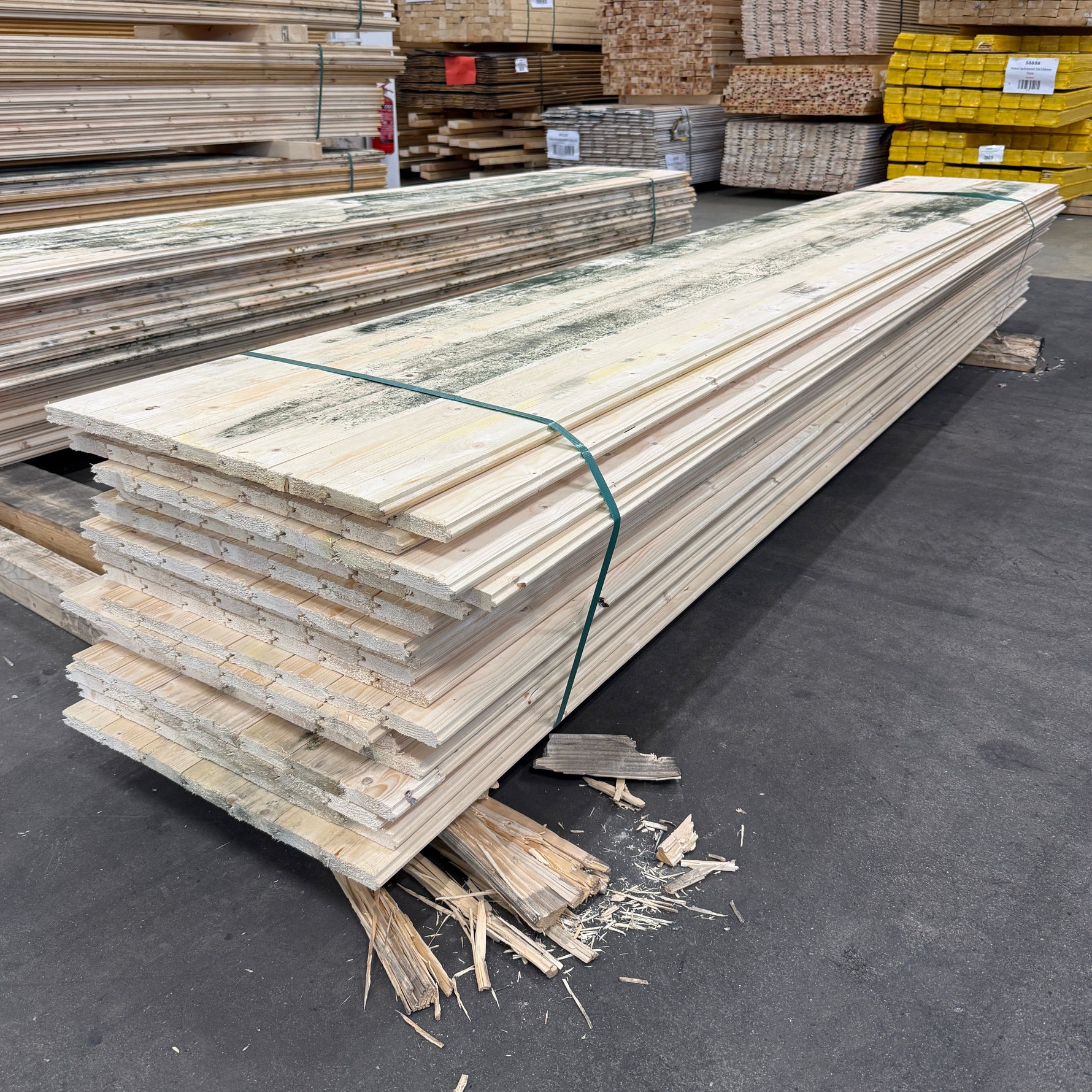 Paket Råspontluckor 20x540x3600mm 20st (Mögelskadad)
