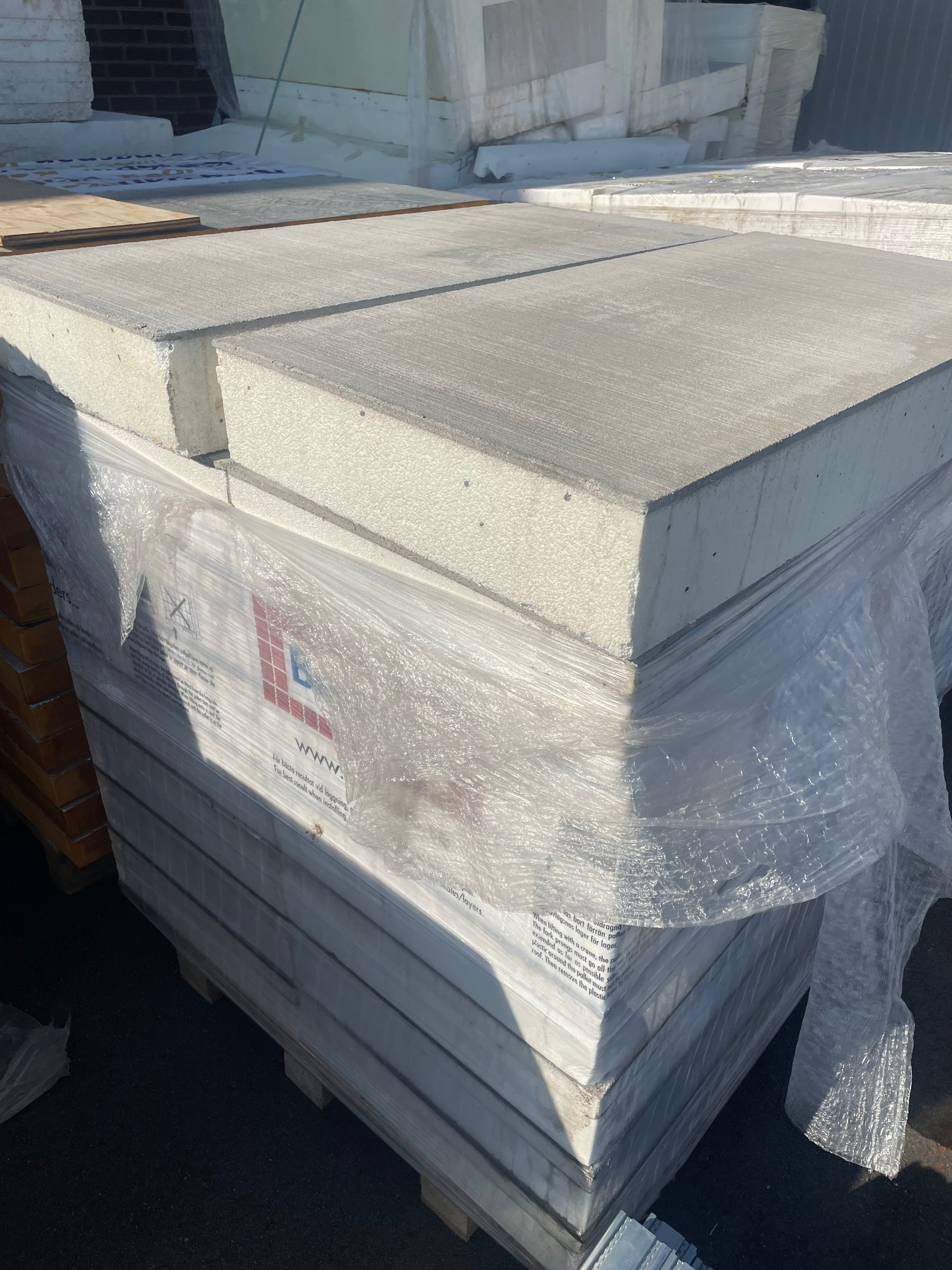 Paket med kantelement cellplast 150x600x1200mm