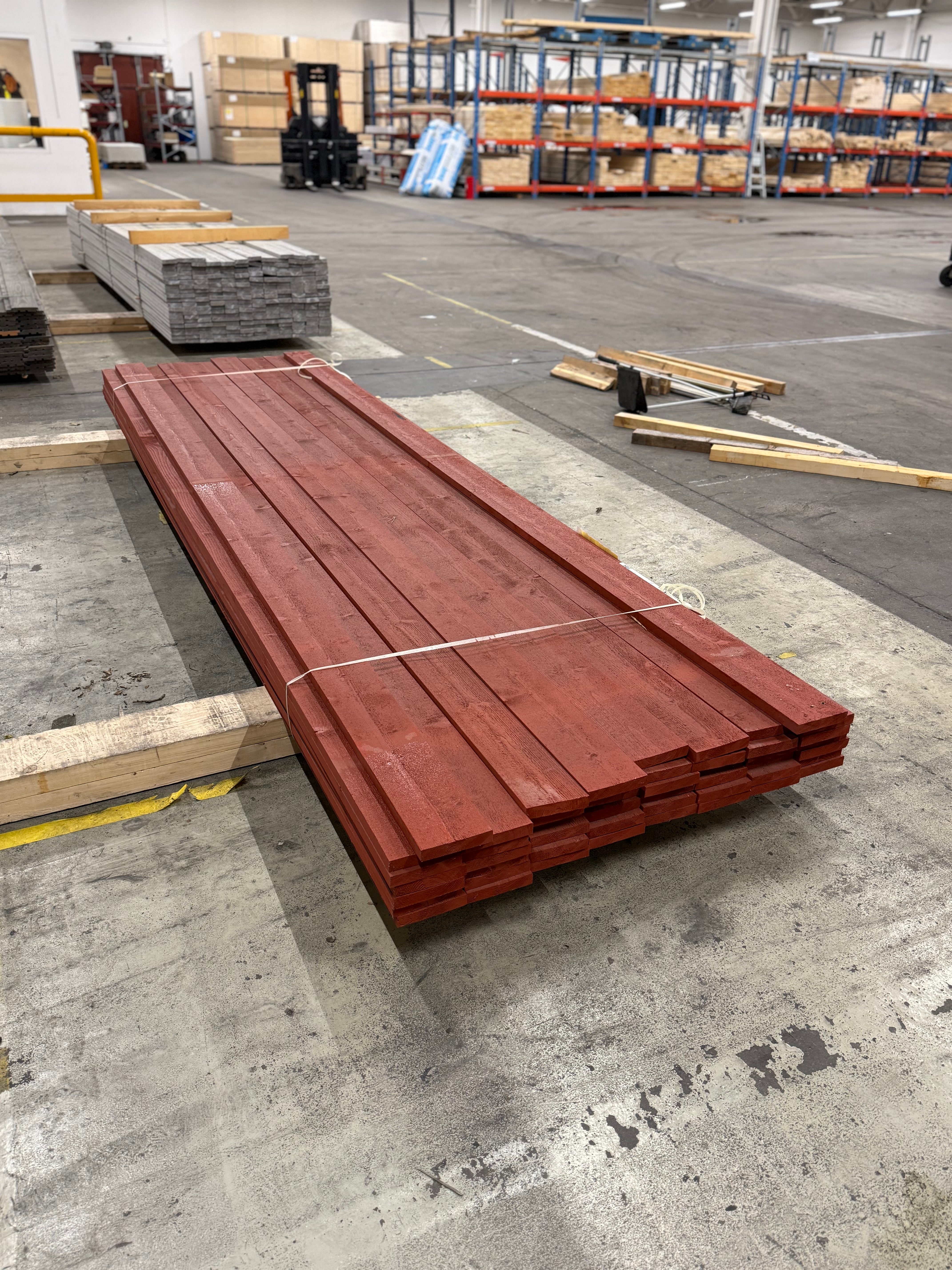 Paket Finsågad Bräda 21x120 mm – 50 st (3,60 m, Målad NCS S 4050-Y80R)