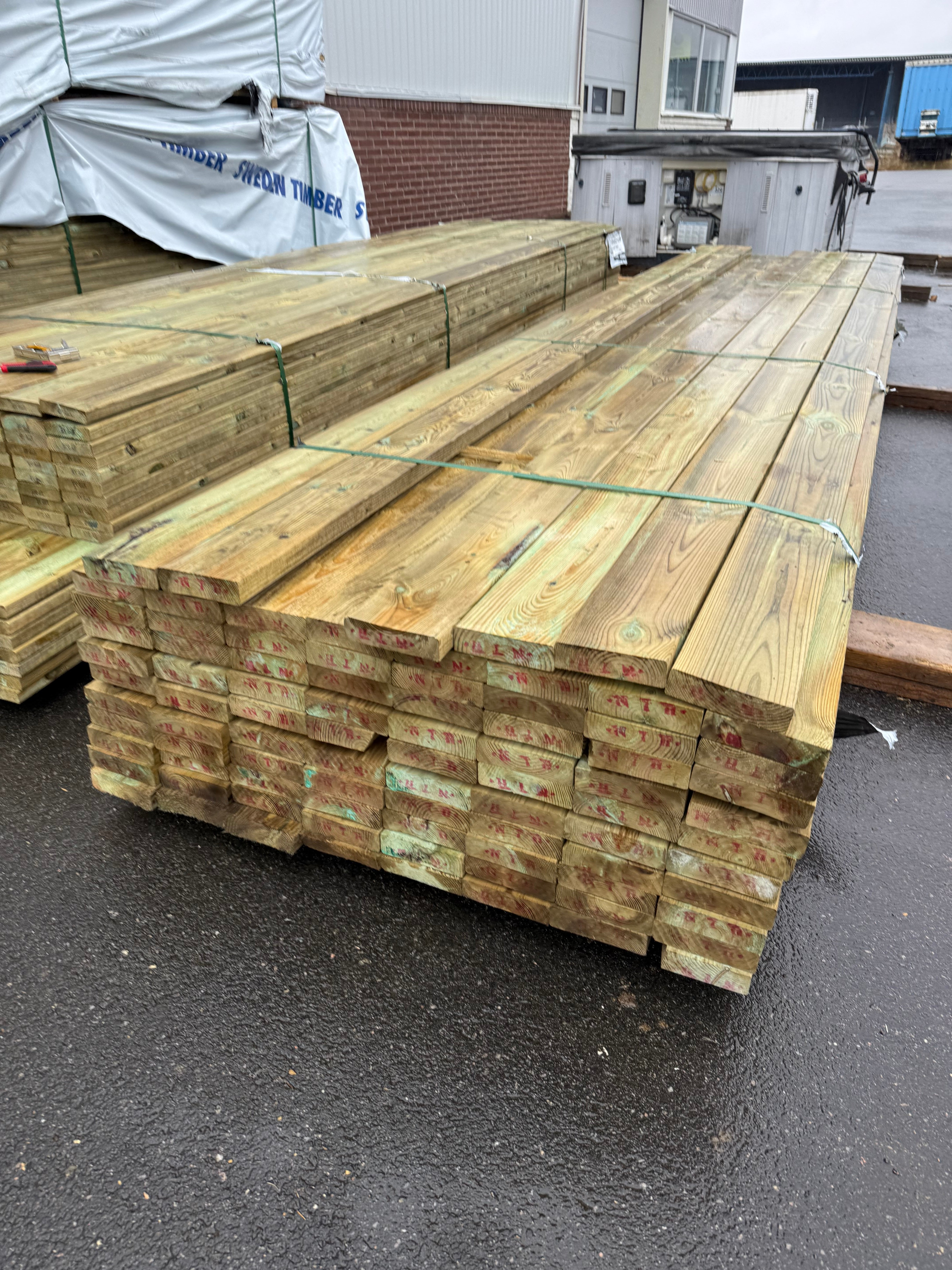 Paket Reglar 38x140mm – 85 st (4,80 m, Tryckimpregnerad Furu)