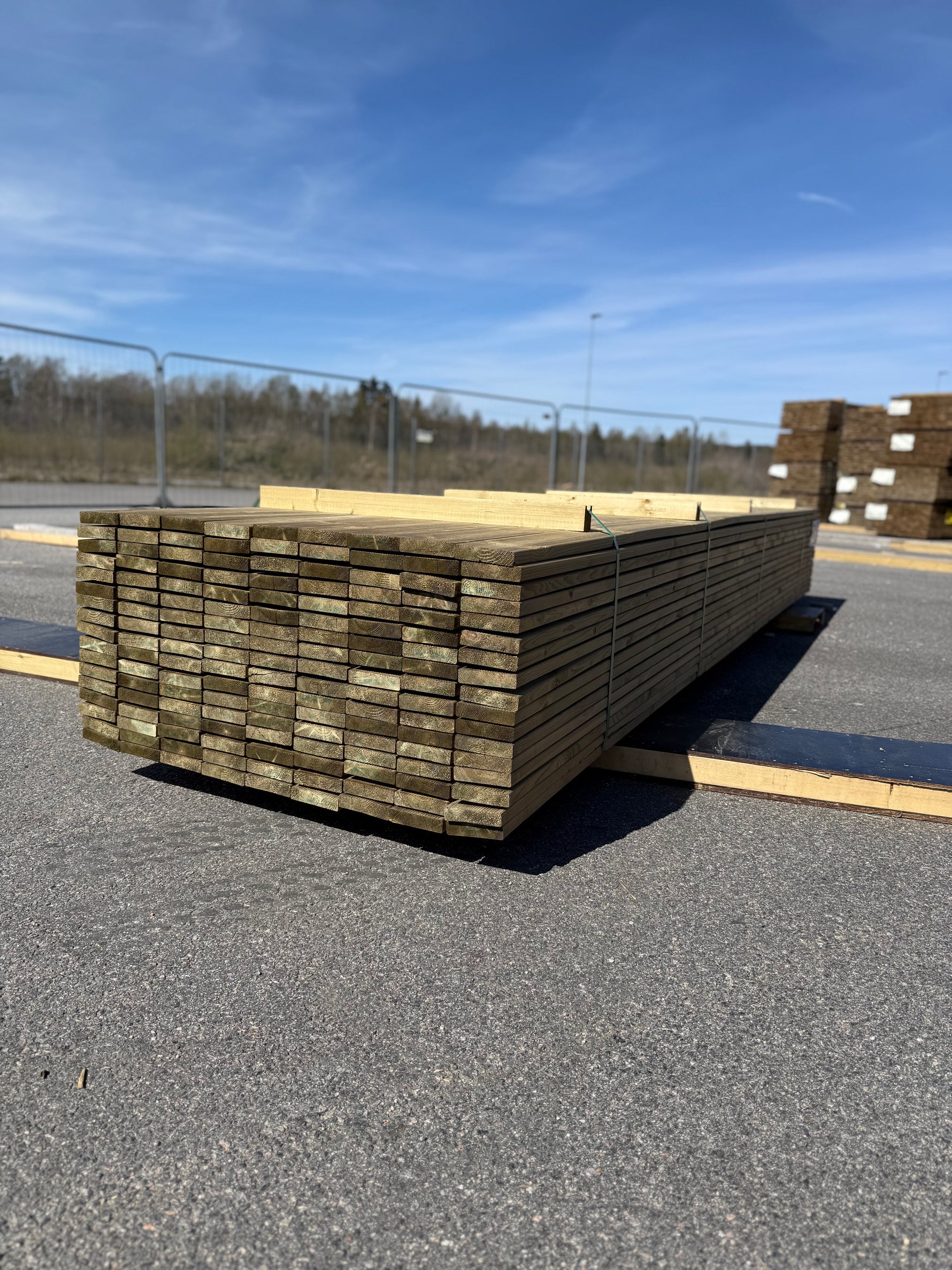 Paket Tryckimpregnerad Rillad Trall 28x120mm, 153st 4,80m