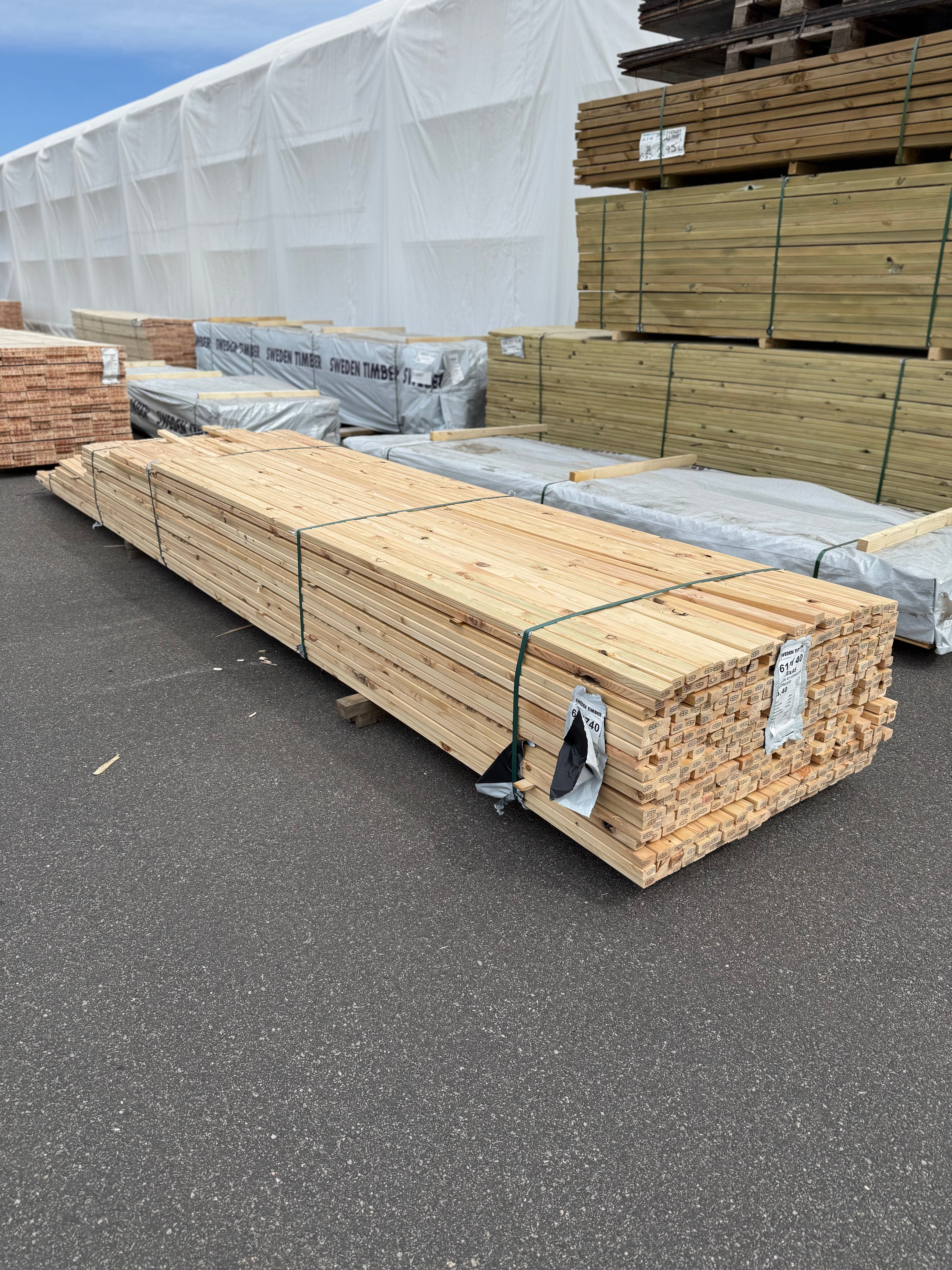 Paket 28x45mm Obehandlad Furu