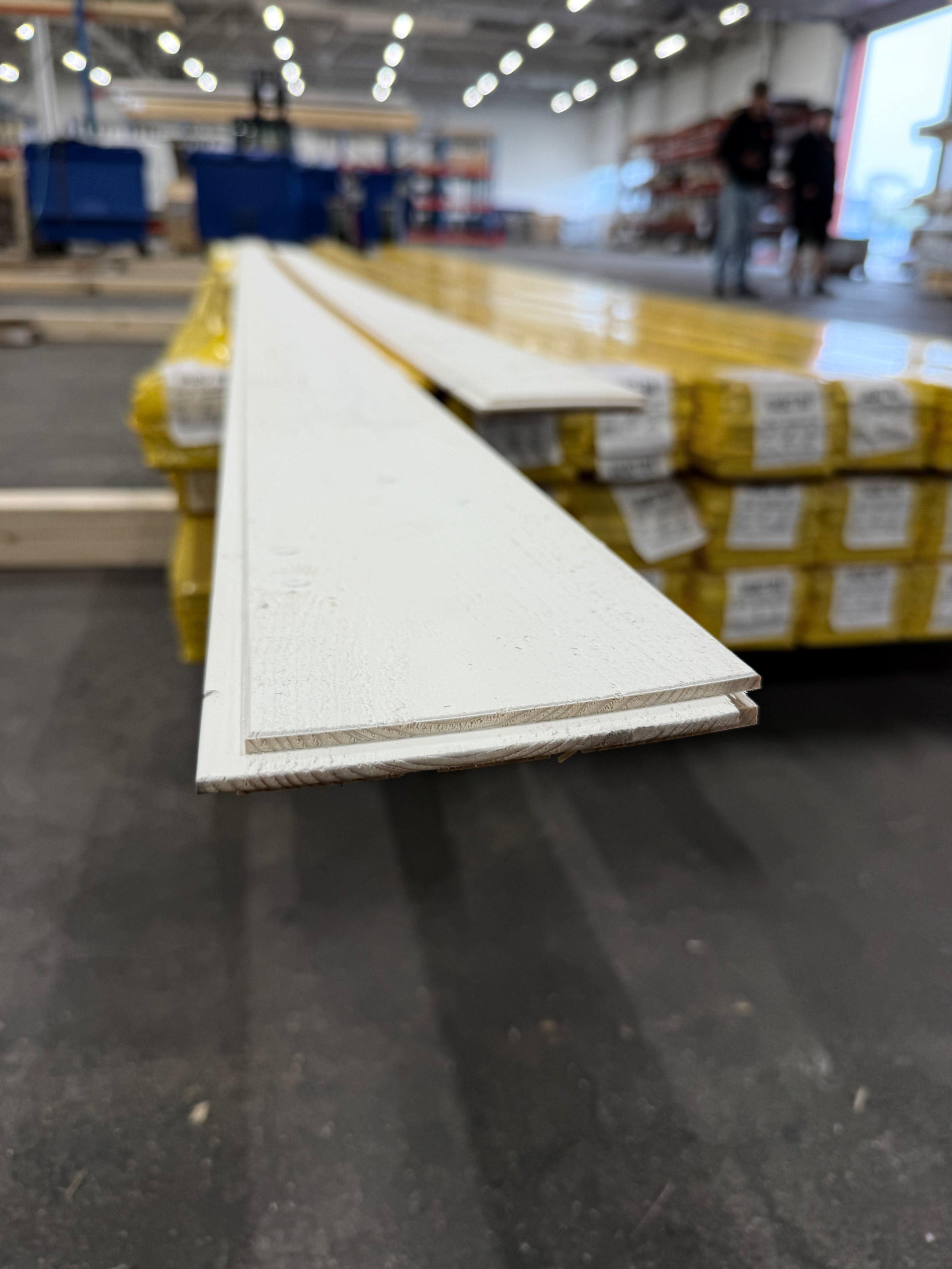 Paket Innerpanel Springpanel Finsågad 14x120mm 162st Vit