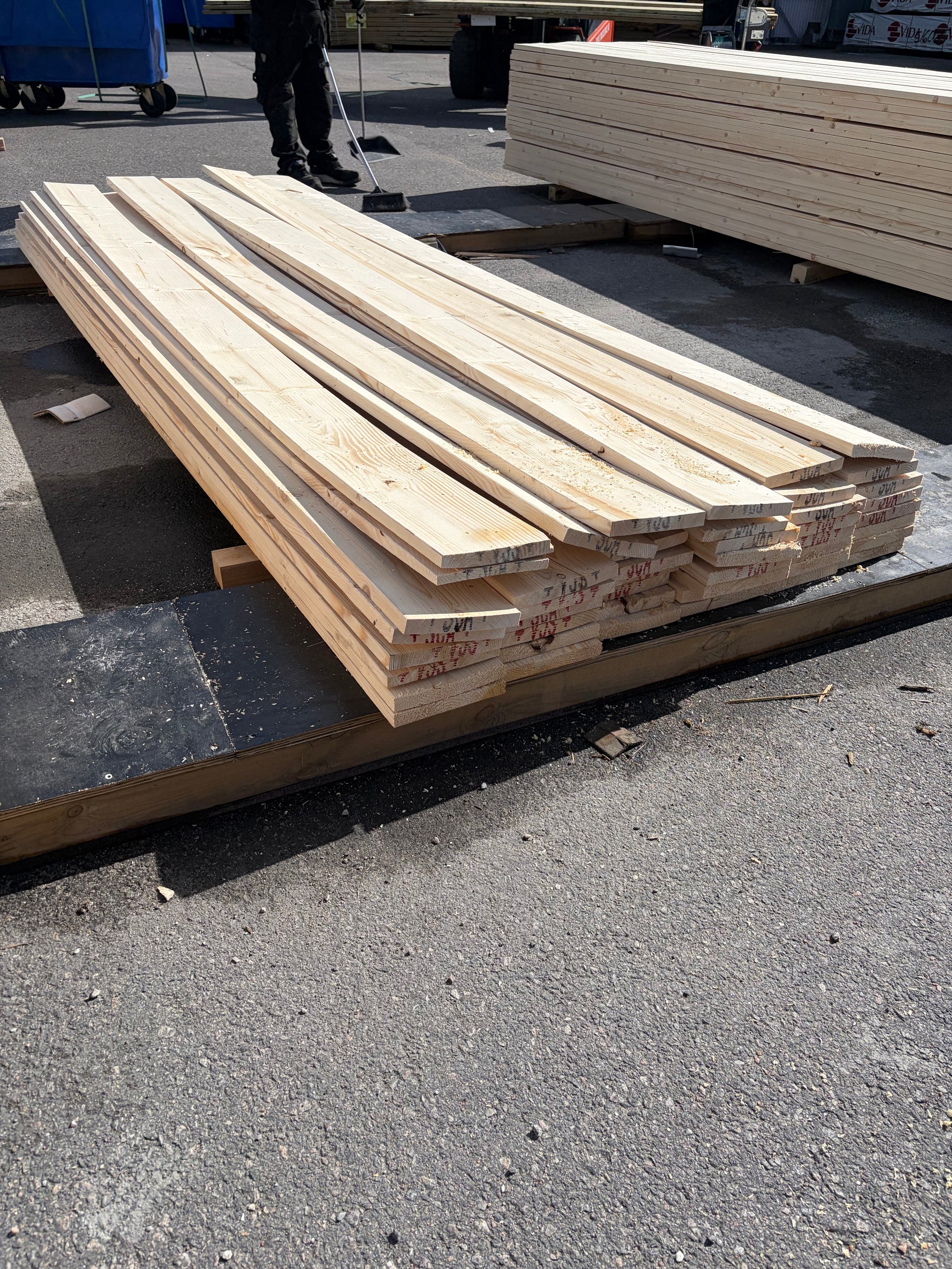 Paket Finsågade Brädor 22x170mm, 46st 3,00m (Andra sortering)