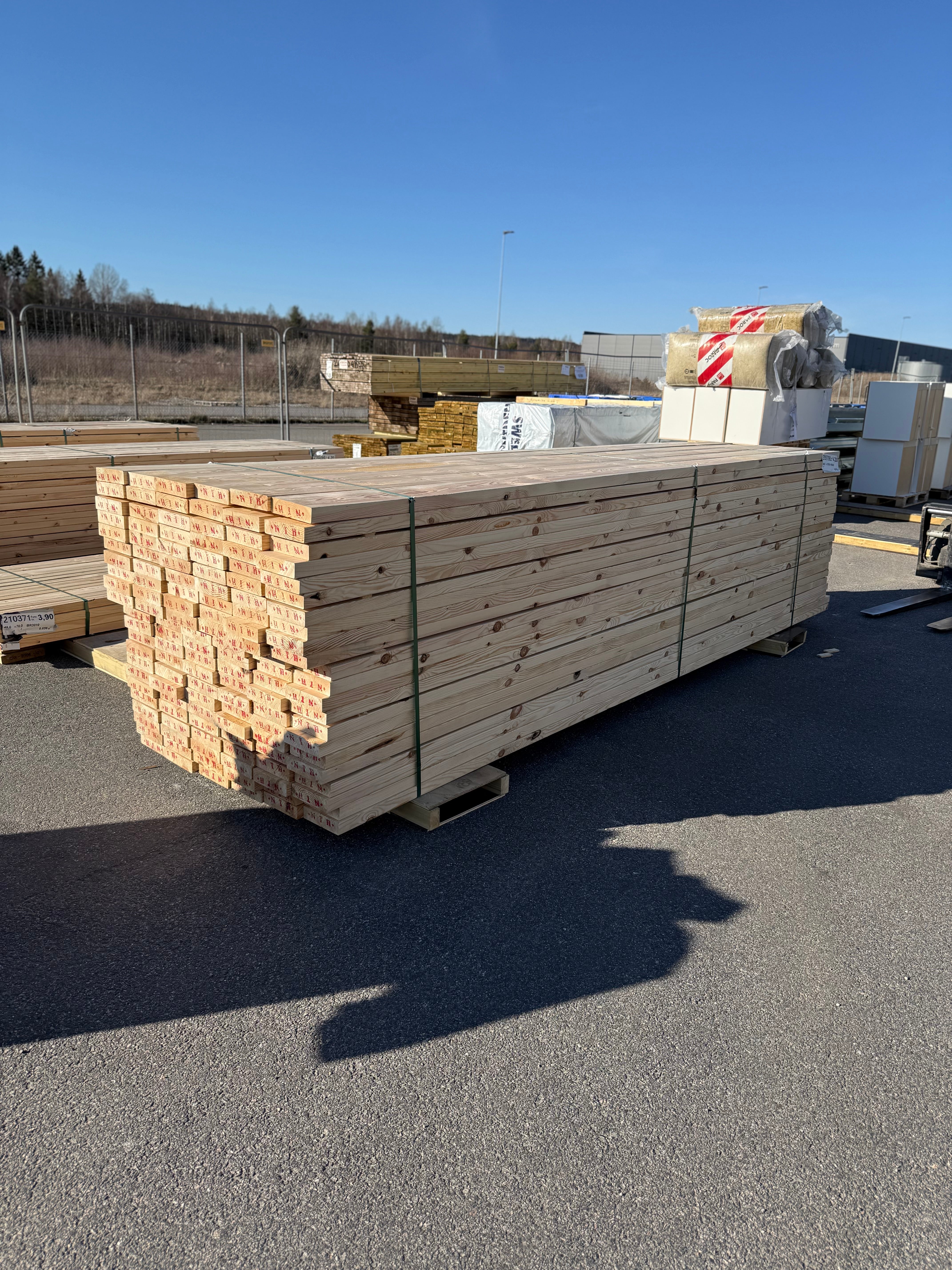 Paket Reglar 45x170 mm – 132 st (4,20 m, furu)