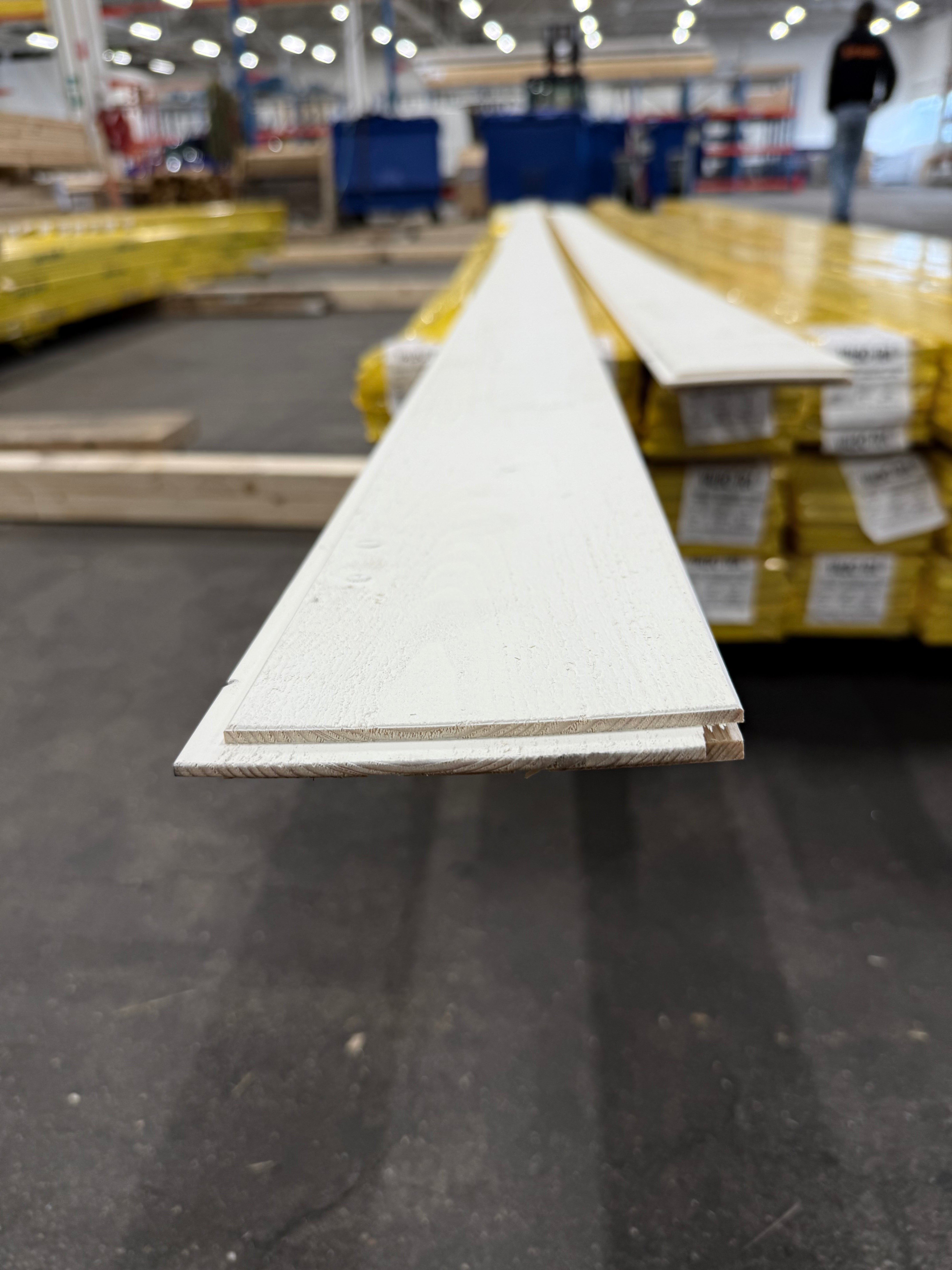 Paket Innerpanel Springpanel Finsågad 14x120mm 162st Vit