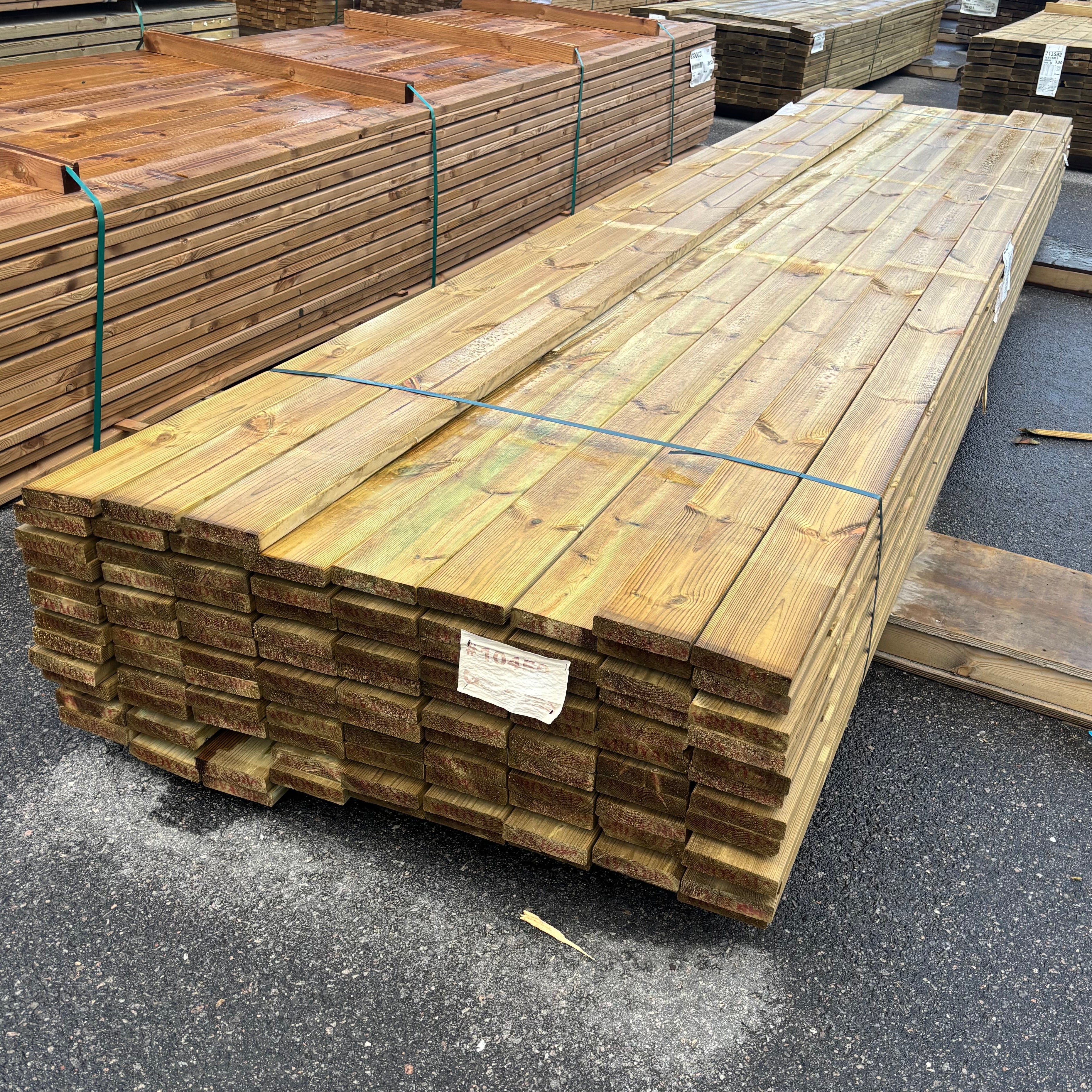 Paket Tryckimpregnerad Trall 28x120mm Furu, 104st 4,8m