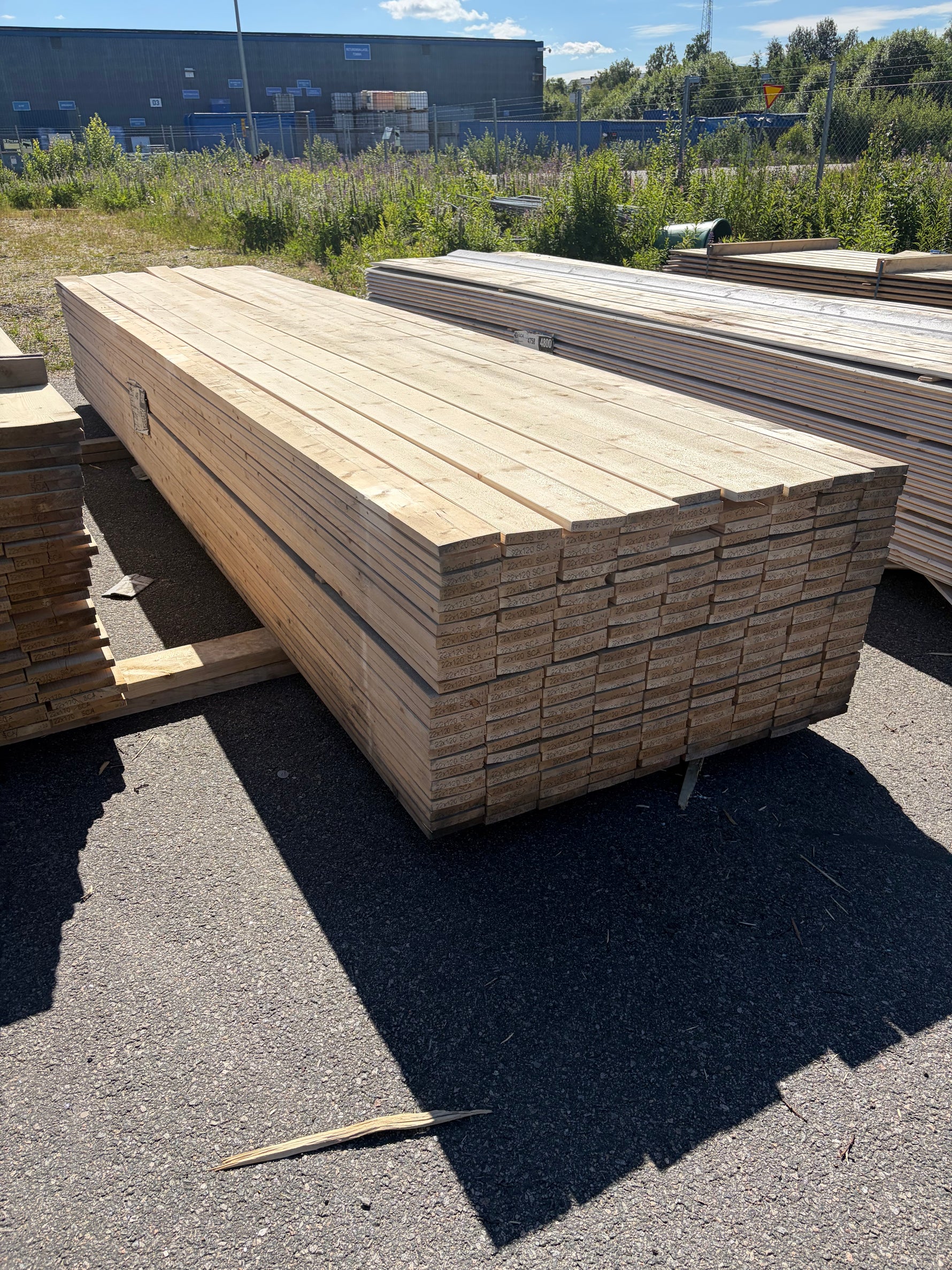 Paket Finsågade Brädor 22x120mm, 234st 4.80m (G4-2)