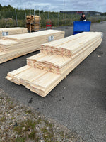 Paket Finsågade Brädor 22x170 mm – 4,20–5,40 m (Andra sortering)