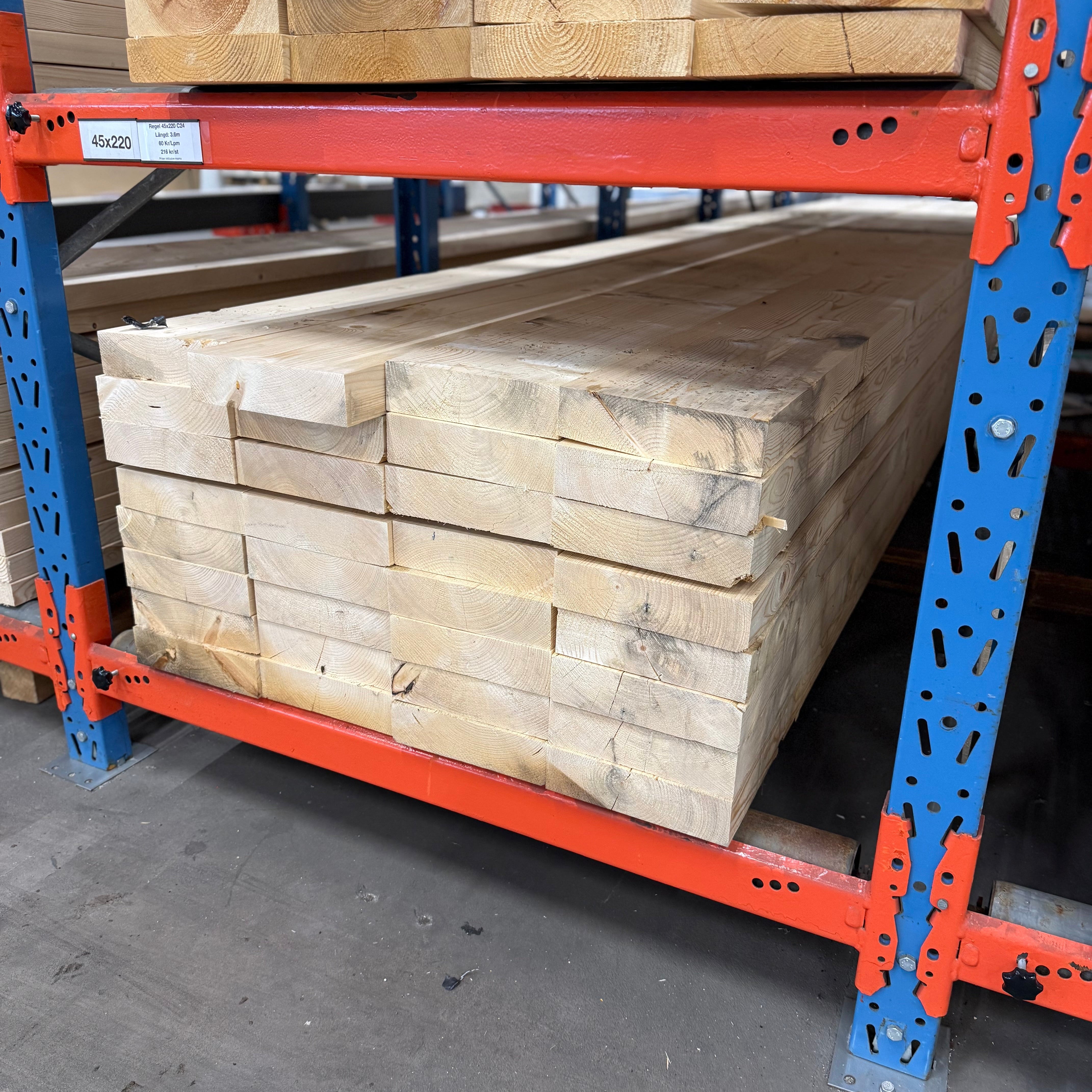 Regel 60x230mm hyvlad