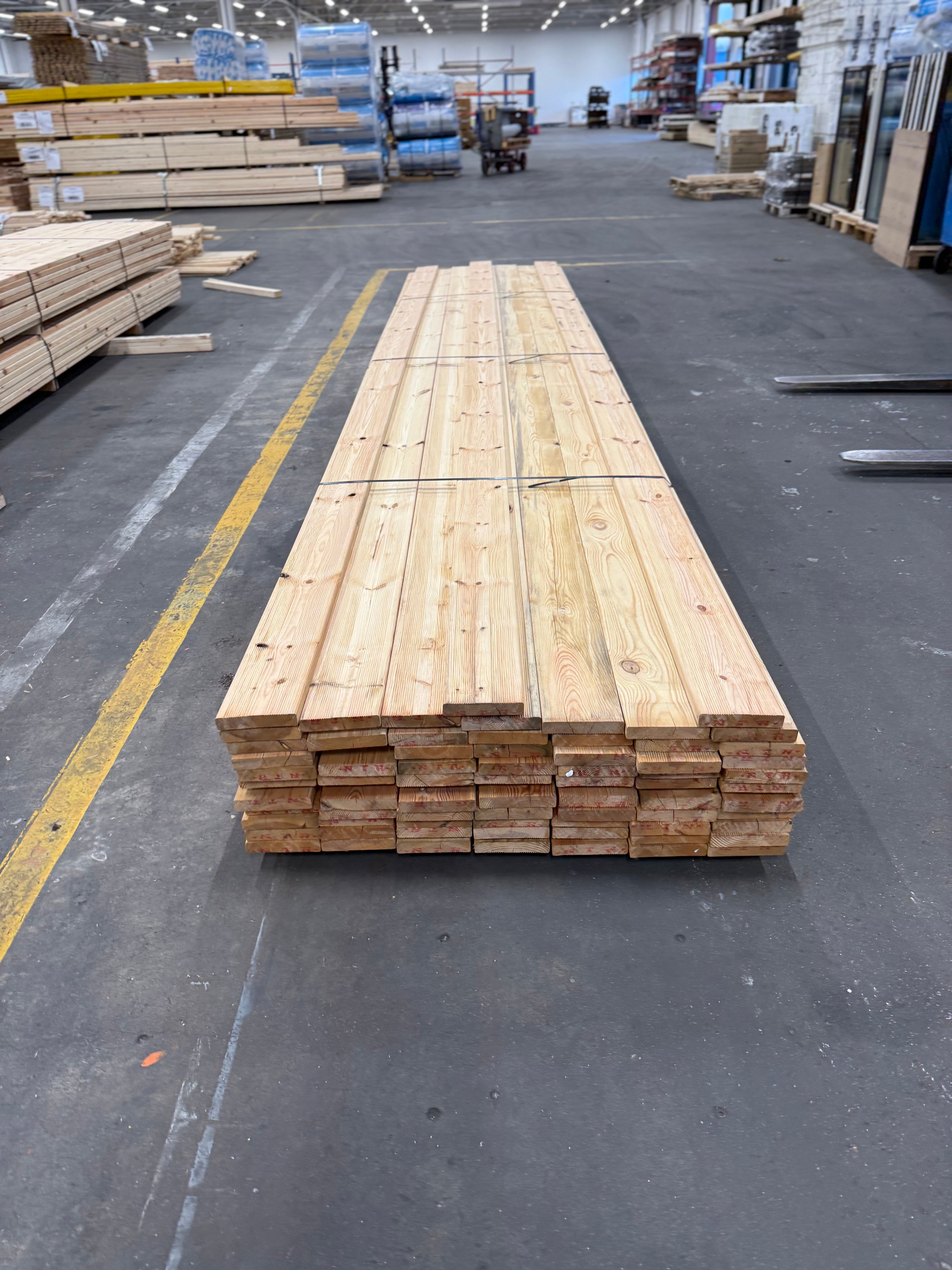 Paket Rillade Brädor 27x145mm 5.10- 73st (Furu) B- sortering