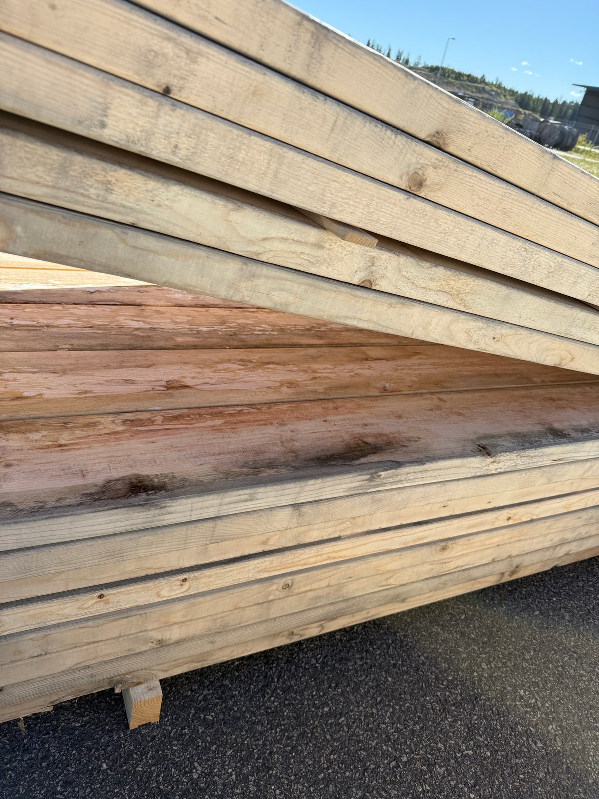 Paket Reglar 45x195mm 3,60m 65st C24 (Fuktskadat)