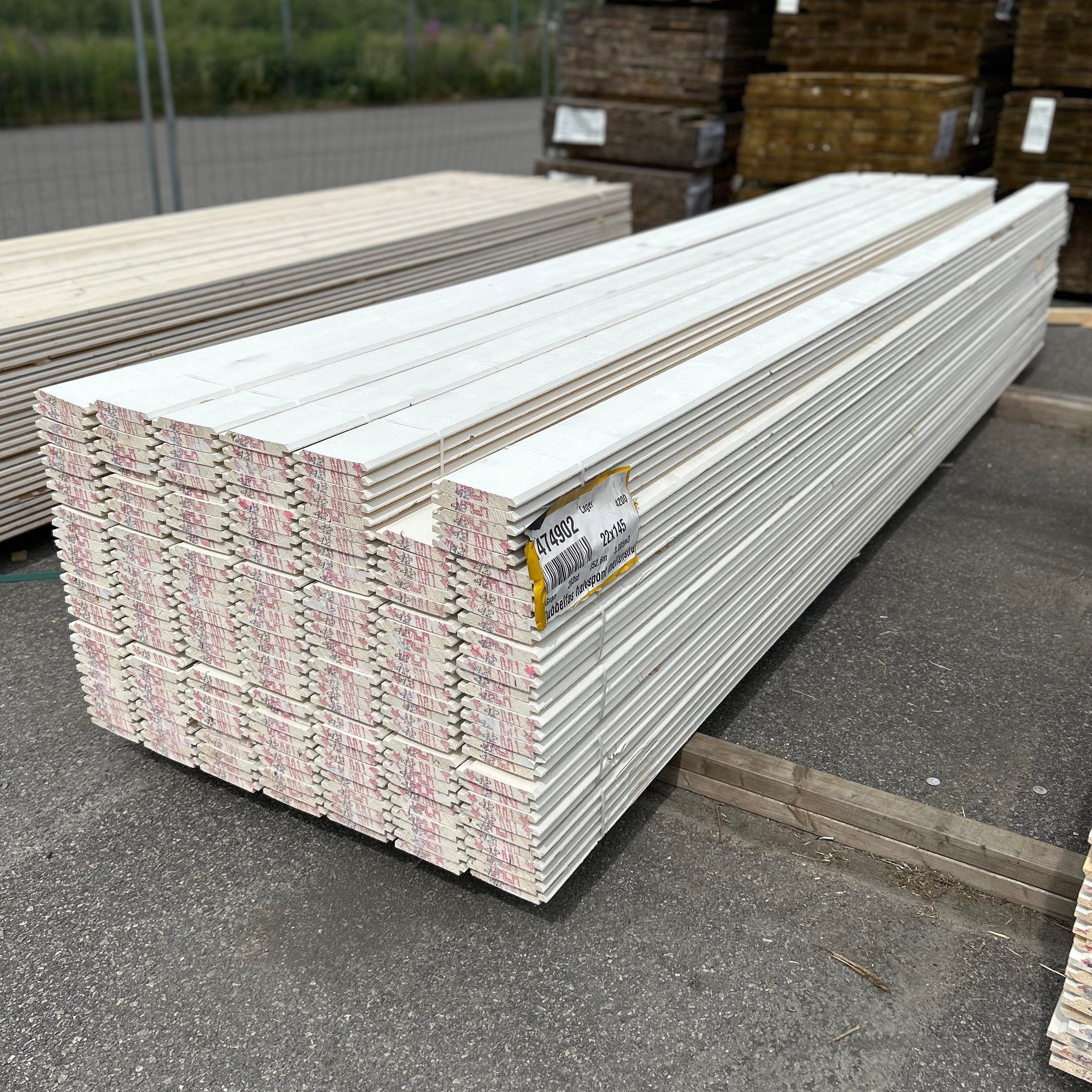 Paket Dubbelfas Halvspont 22x145mm 4,20m 205st Mellanstruken